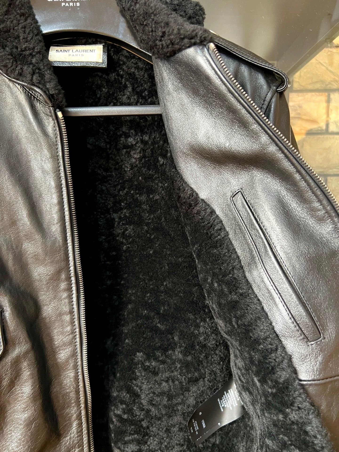Saint Laurent Paris Saint Laurent Paris Pilot leather jacket Size US M / EU 48-50 / 2 - 5 Thumbnail