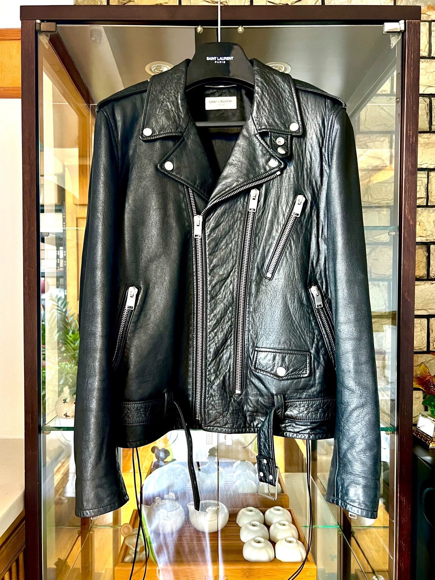 Saint Laurent Paris Saint Laurent Paris Blood Tooth Skin Coat Size US L / EU 52-54 / 3 - 2 Thumbnail