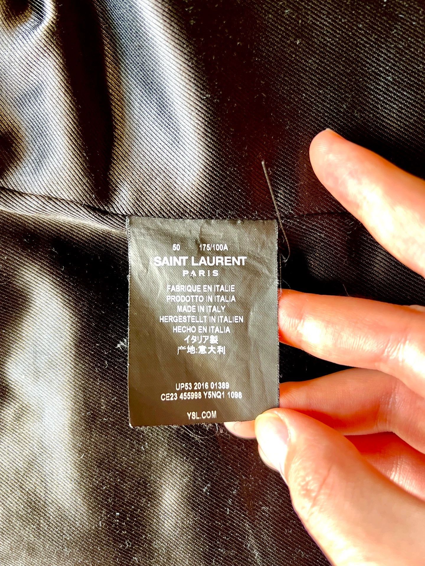 Saint Laurent Paris Saint Laurent Paris Blood Tooth Skin Coat Size US L / EU 52-54 / 3 - 5 Thumbnail