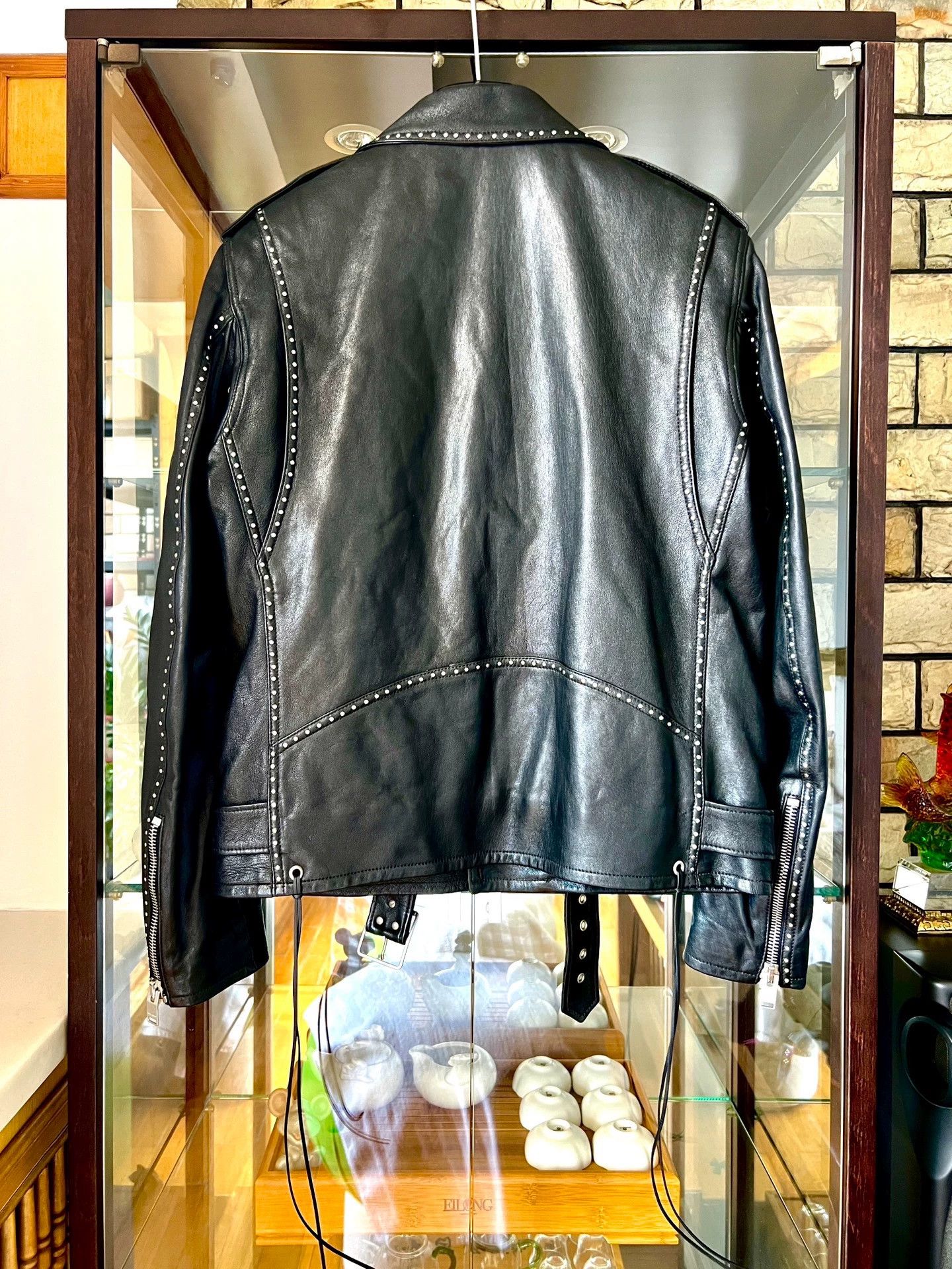 Saint Laurent Paris Saint Laurent Paris Riveted leather jacket Size US L / EU 52-54 / 3 - 4 Thumbnail
