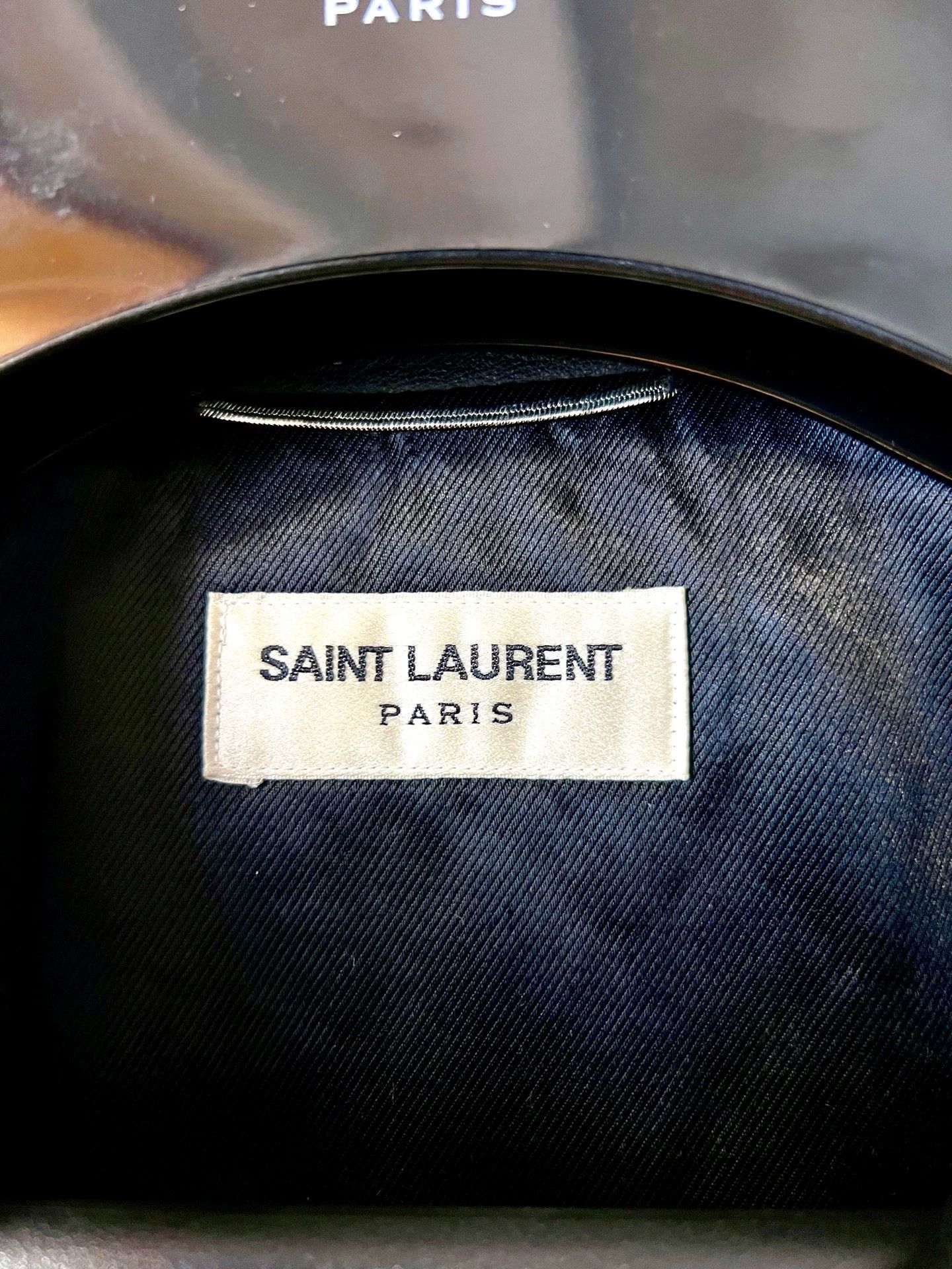 Saint Laurent Paris Saint Laurent Paris Riveted leather jacket Size US L / EU 52-54 / 3 - 3 Thumbnail