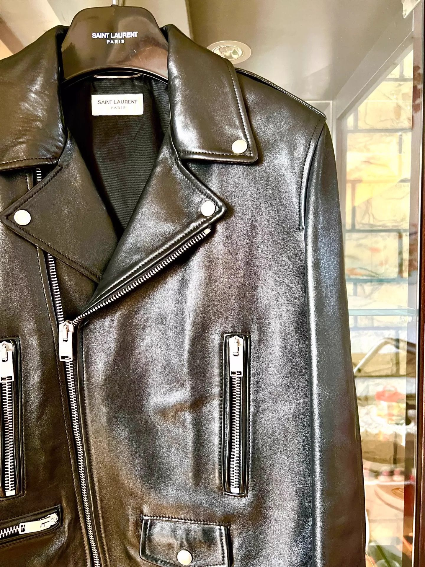 Saint Laurent Paris Saint Laurent Paris Lamb skin jacket Size US L / EU 52-54 / 3 - 2 Thumbnail