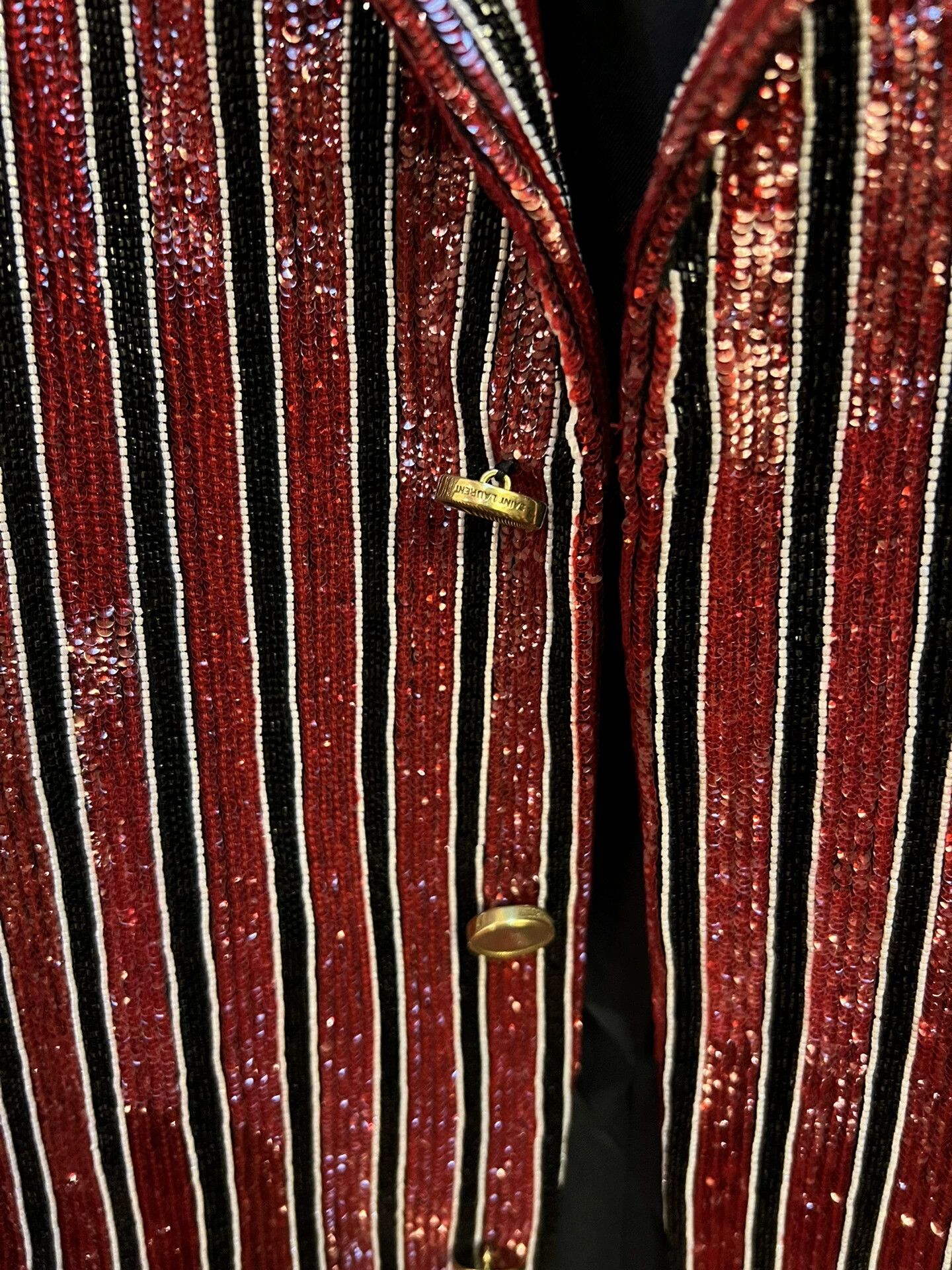 Saint Laurent Paris Saint Laurent Paris Black and red striped suit Size US M / EU 48-50 / 2 - 5 Thumbnail