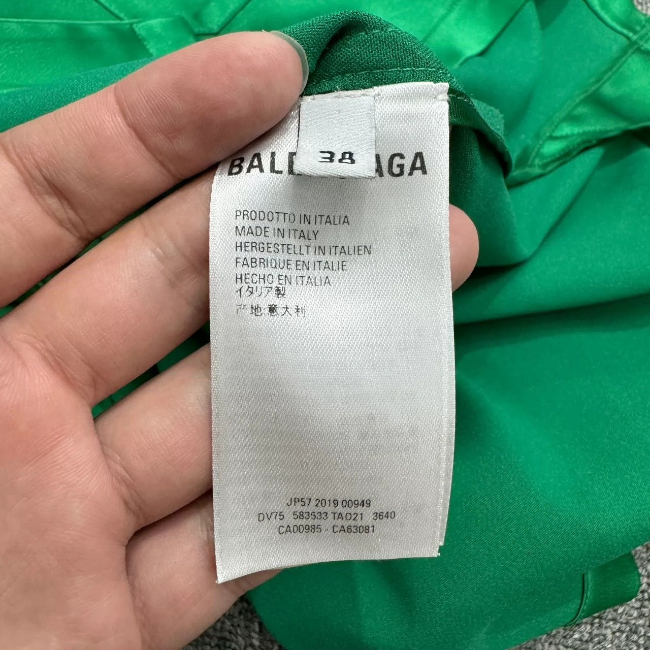 Balenciaga Balenciaga Green Acetate Pajama Shirt Size US S / EU 44-46 / 1 - 4 Thumbnail