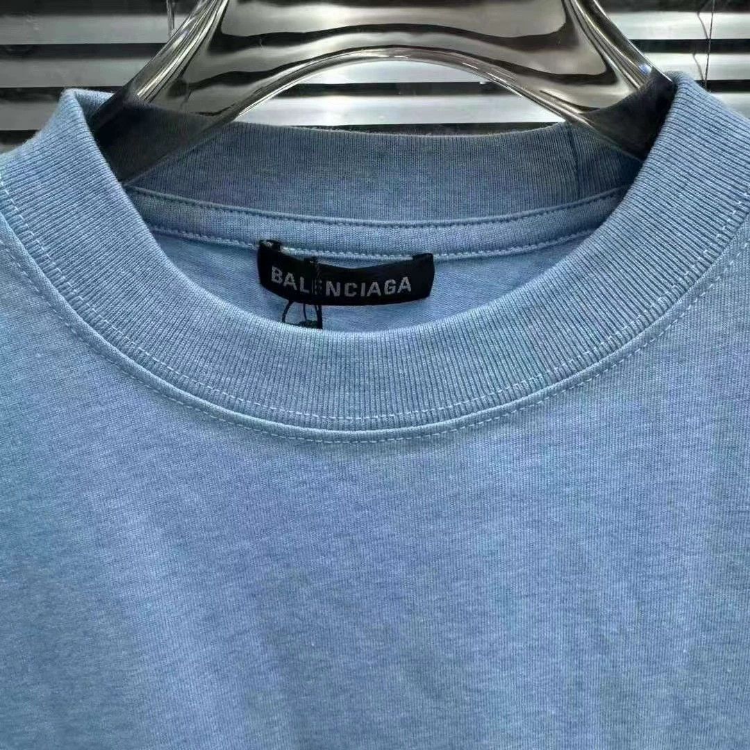 Balenciaga Balenciaga smog blue cola short sleeved shirt Size US XS / EU 42 / 0 - 2 Thumbnail