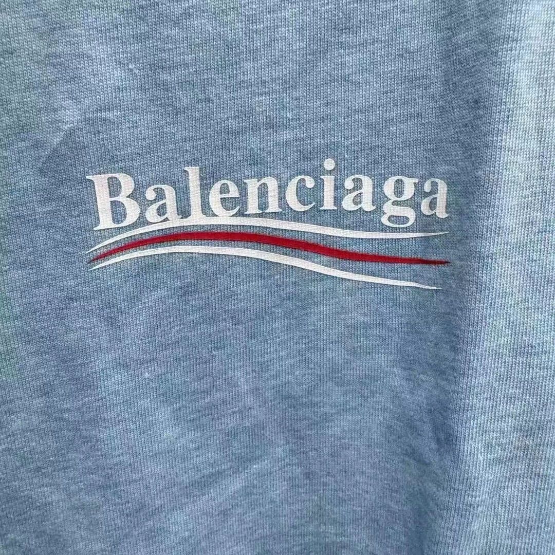 Balenciaga Balenciaga smog blue cola short sleeved shirt Size US XS / EU 42 / 0 - 3 Thumbnail