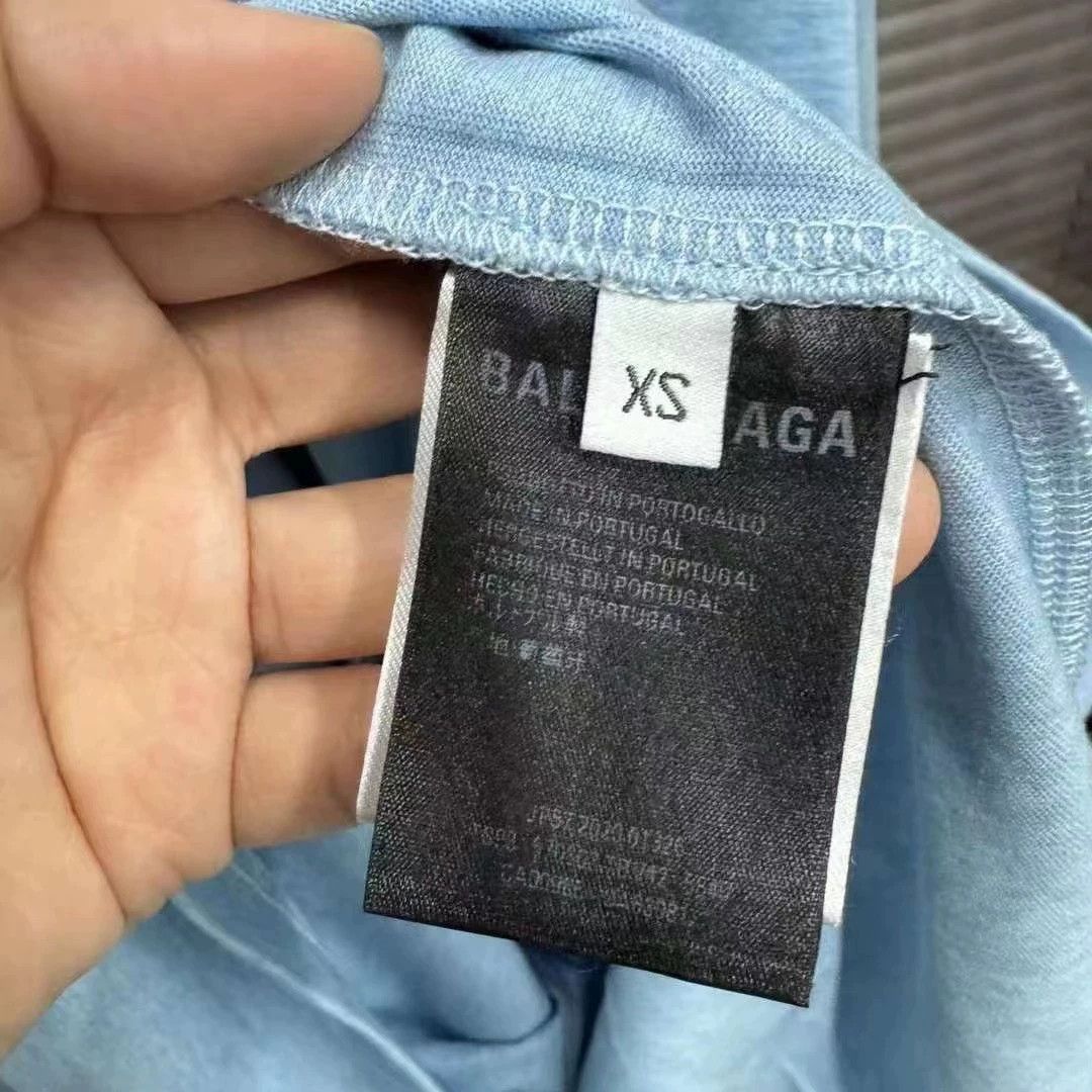 Balenciaga Balenciaga smog blue cola short sleeved shirt Size US XS / EU 42 / 0 - 5 Thumbnail