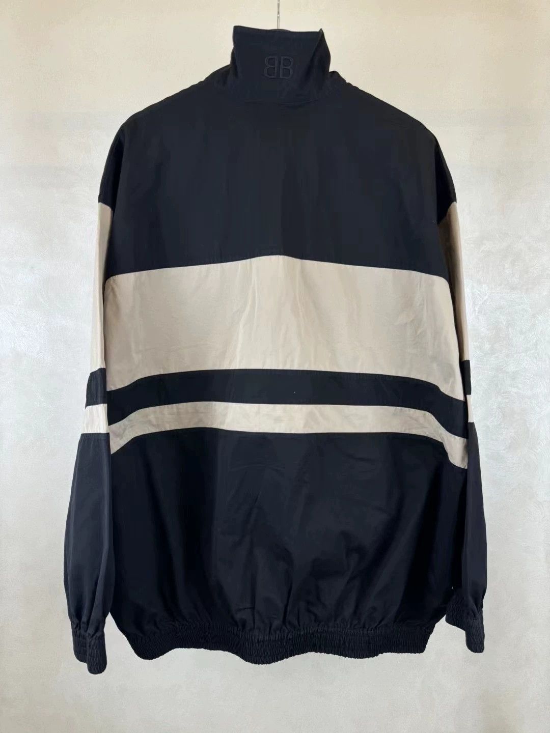 Balenciaga Balenciaga Milk Tea Color blocked Charge Jacket Size US M / EU 48-50 / 2 - 2 Thumbnail
