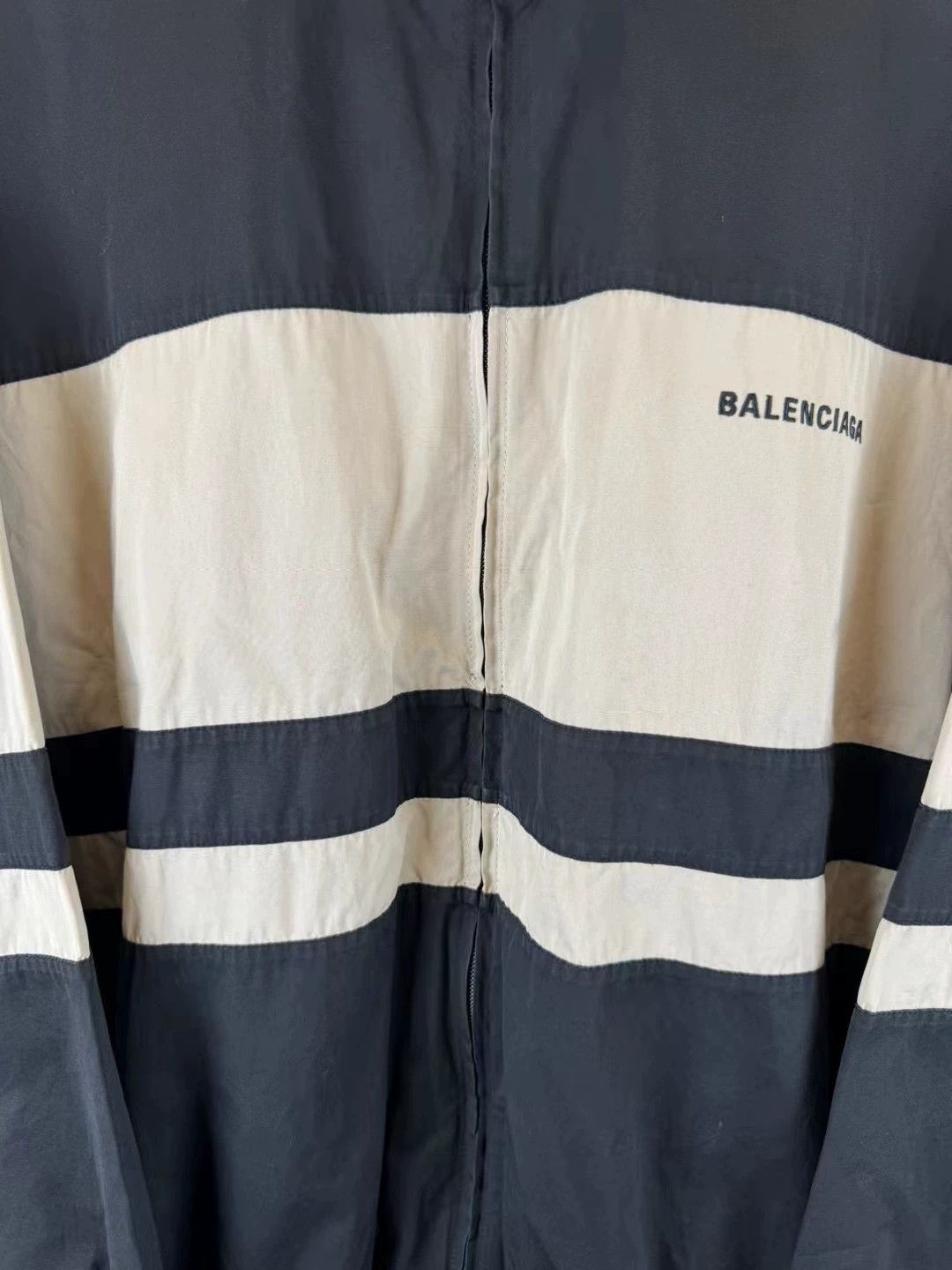 Balenciaga Balenciaga Milk Tea Color blocked Charge Jacket Size US M / EU 48-50 / 2 - 3 Thumbnail