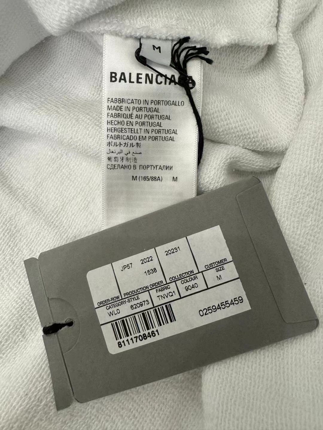Balenciaga Balenciaga White Graffiti Inkjet Hoodie Size US M / EU 48-50 / 2 - 6 Thumbnail