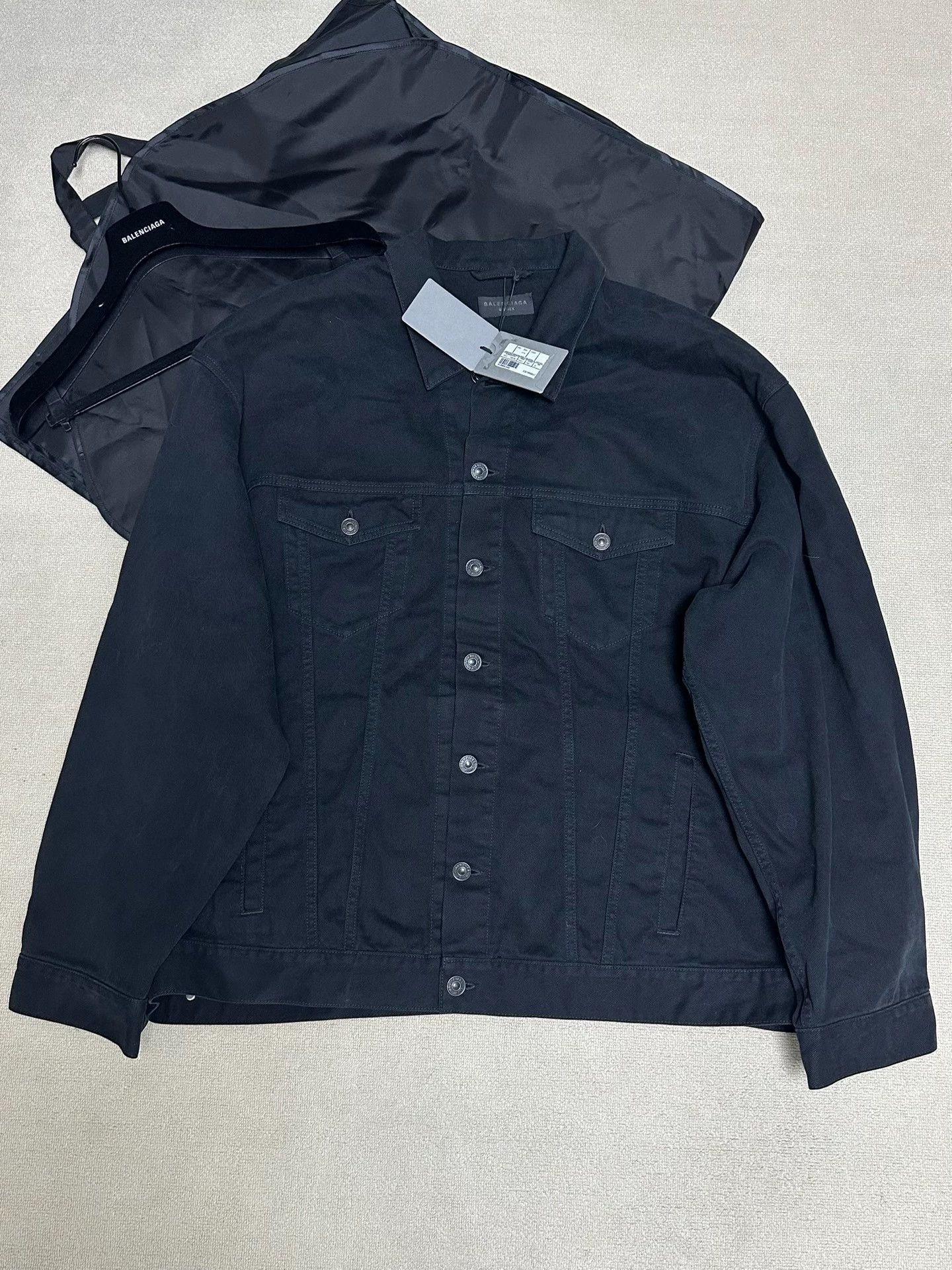 Balenciaga Balenciaga 23ss adhesive tape TAPE TYPE embossed paper logo denim jacket Size US L / EU 52-54 / 3 - 2 Thumbnail