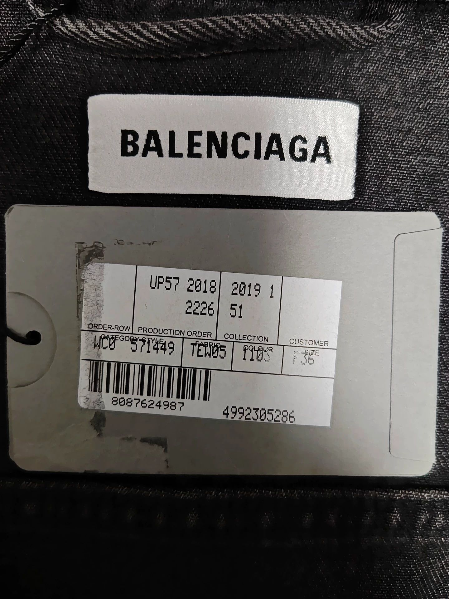 Balenciaga Balenciaga rhinestone logo washed and worn denim jacket Size US XS / EU 42 / 0 - 4 Thumbnail