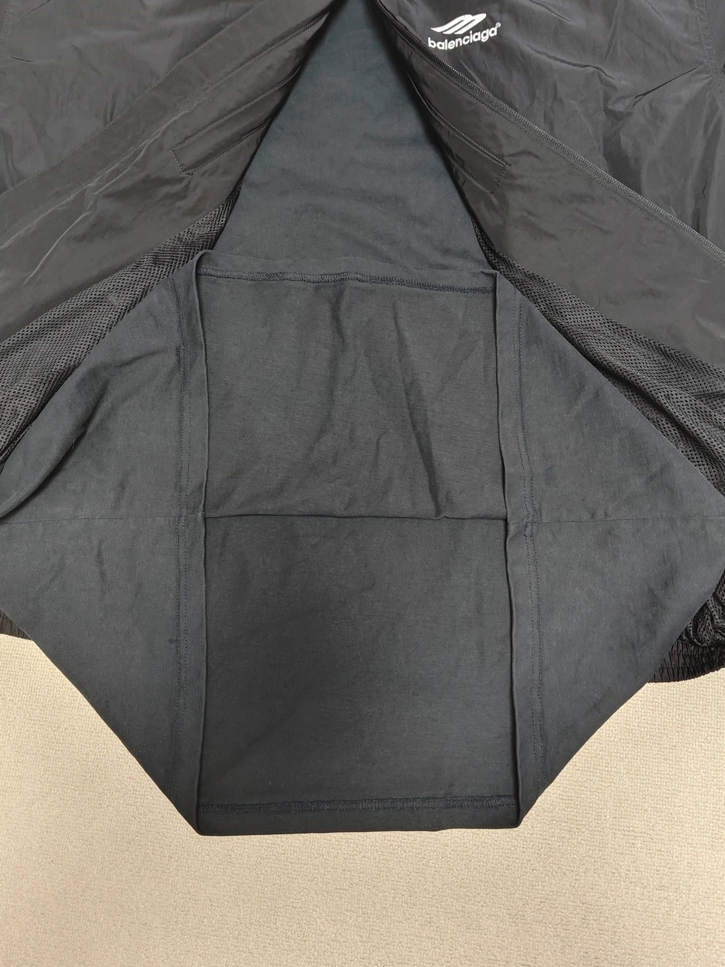 Balenciaga Balenciaga 23Fall 3B 2-in-1 Poplin Splicing Embroidered Two Piece Long Sleeve Jacket Size US XXS / EU 40 - 4 Thumbnail