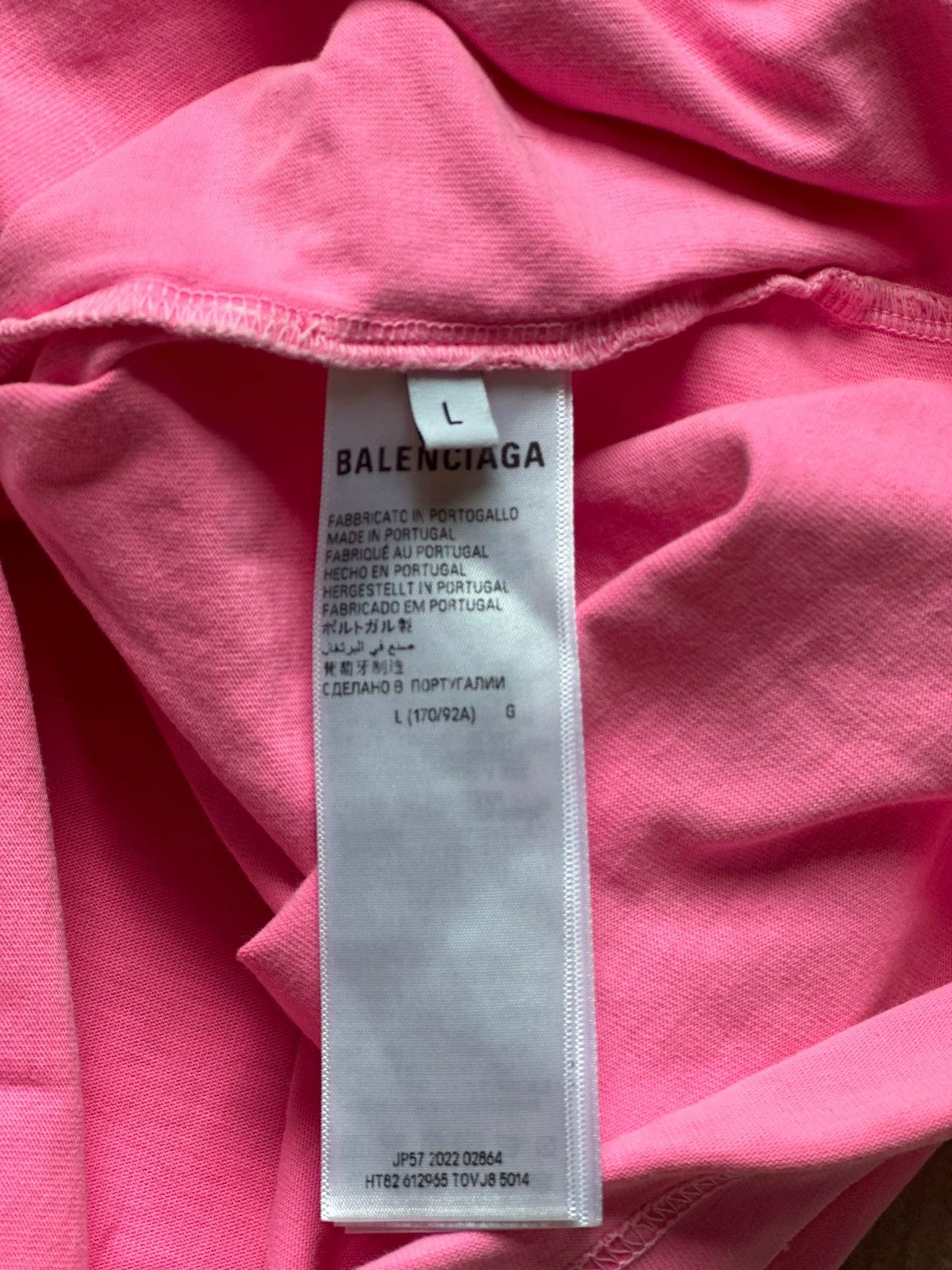 Balenciaga Balenciaga pink tee Size US L / EU 52-54 / 3 - 2 Thumbnail