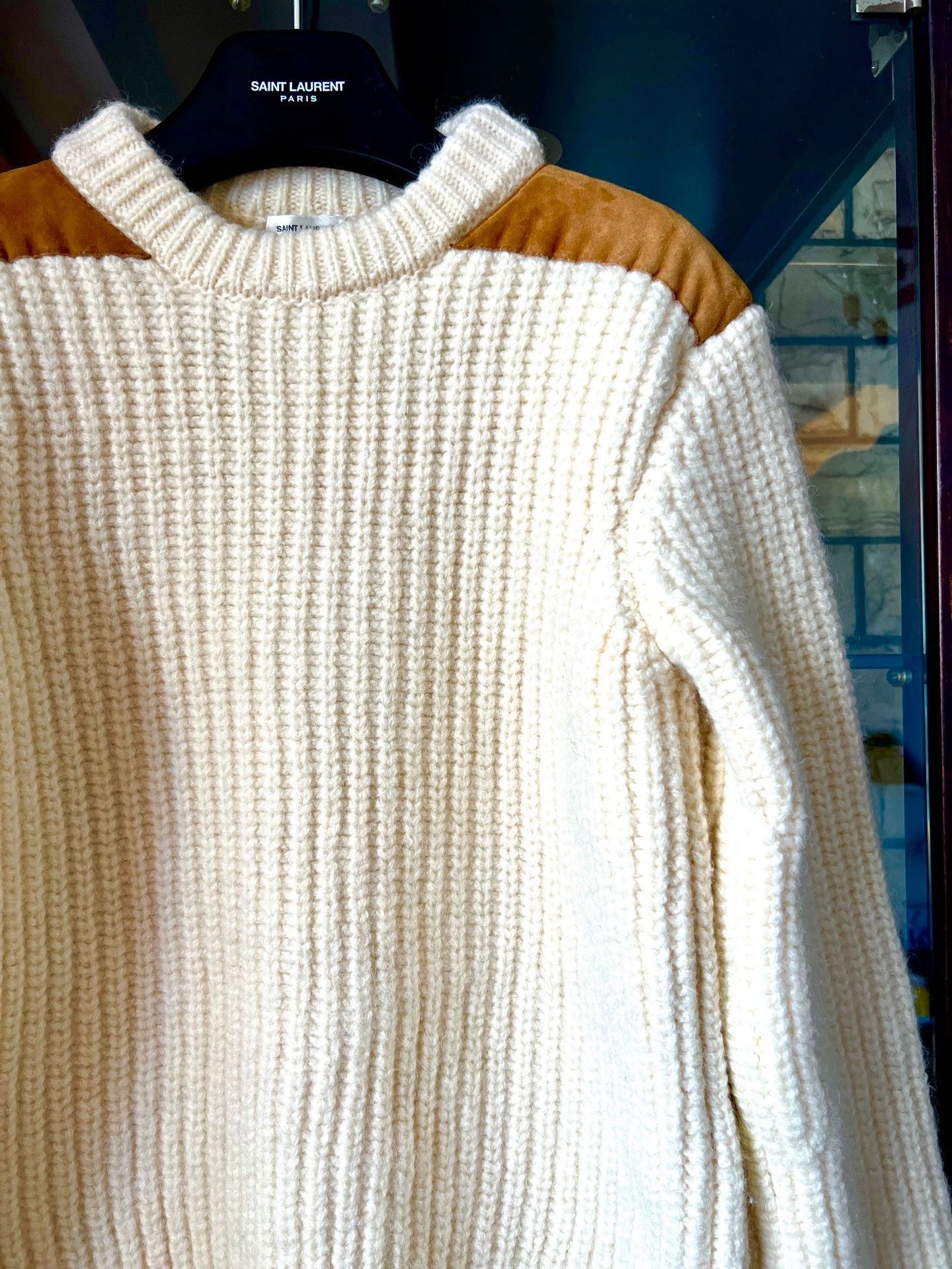 Saint Laurent Paris Saint Laurent Paris Splicing sweater Size US M / EU 48-50 / 2 - 2 Thumbnail