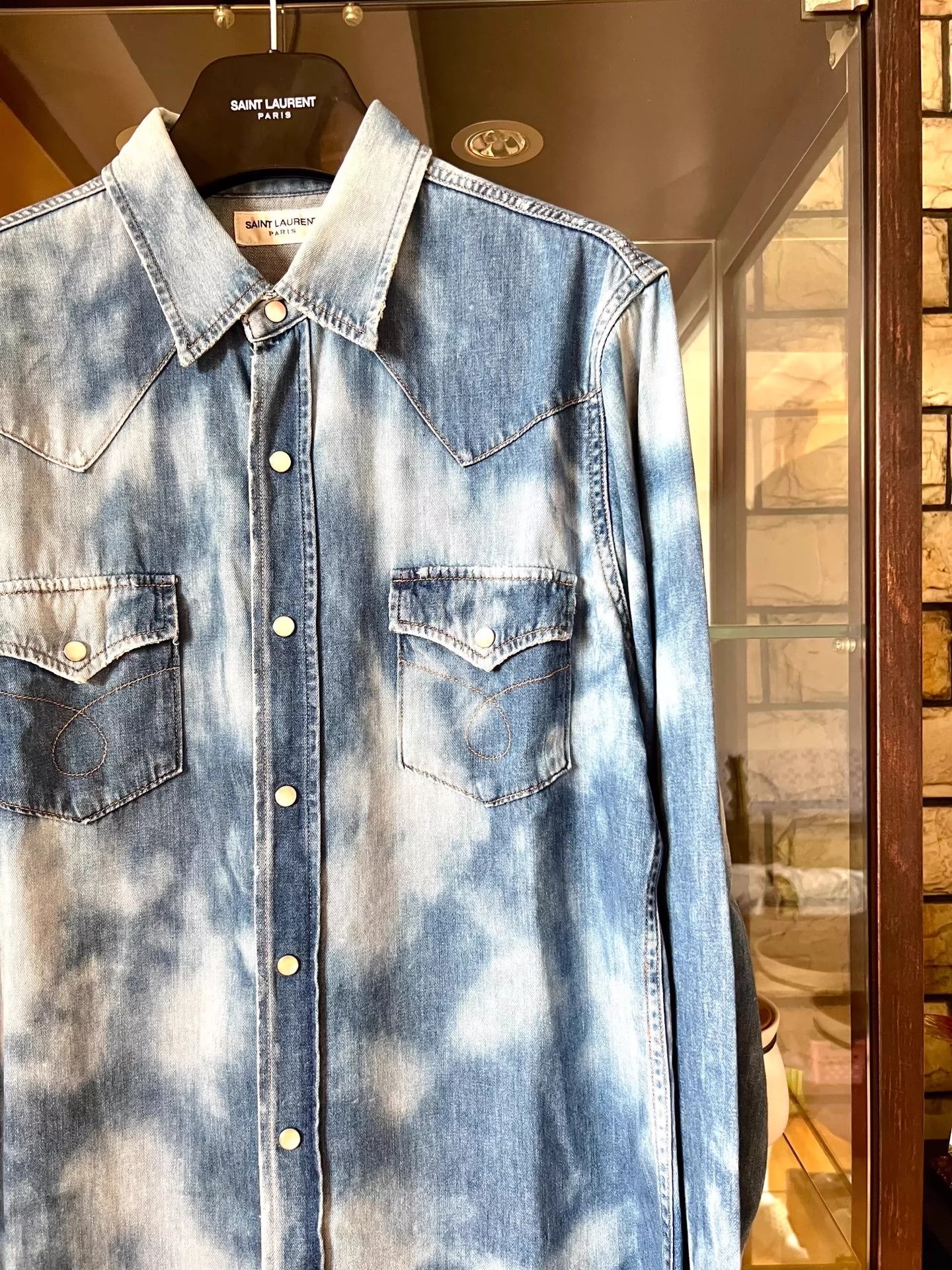 Saint Laurent Paris Saint Laurent Paris Carved shirt Size US L / EU 52-54 / 3 - 2 Thumbnail