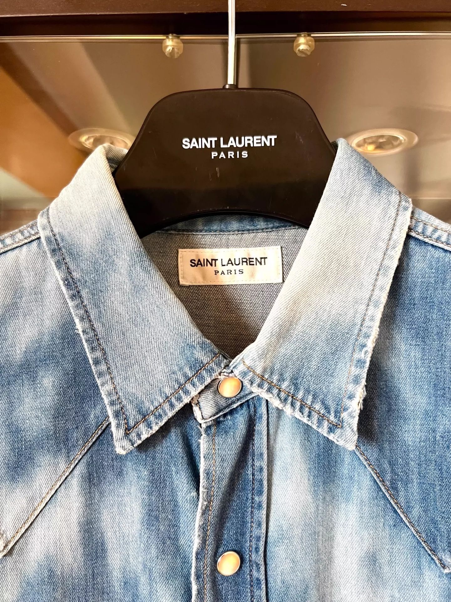 Saint Laurent Paris Saint Laurent Paris Carved shirt Size US L / EU 52-54 / 3 - 3 Thumbnail