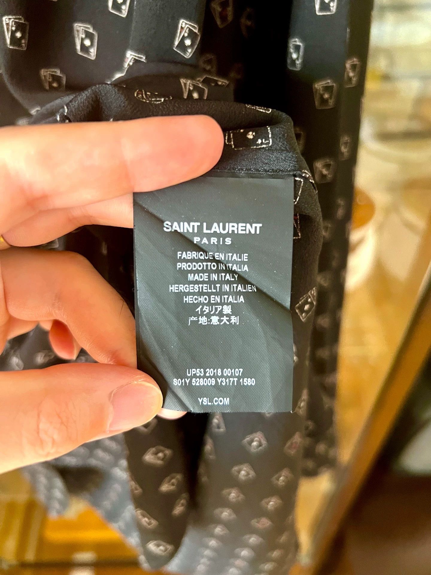 Saint Laurent Paris Saint Laurent Paris Silk shirt Size US M / EU 48-50 / 2 - 6 Thumbnail