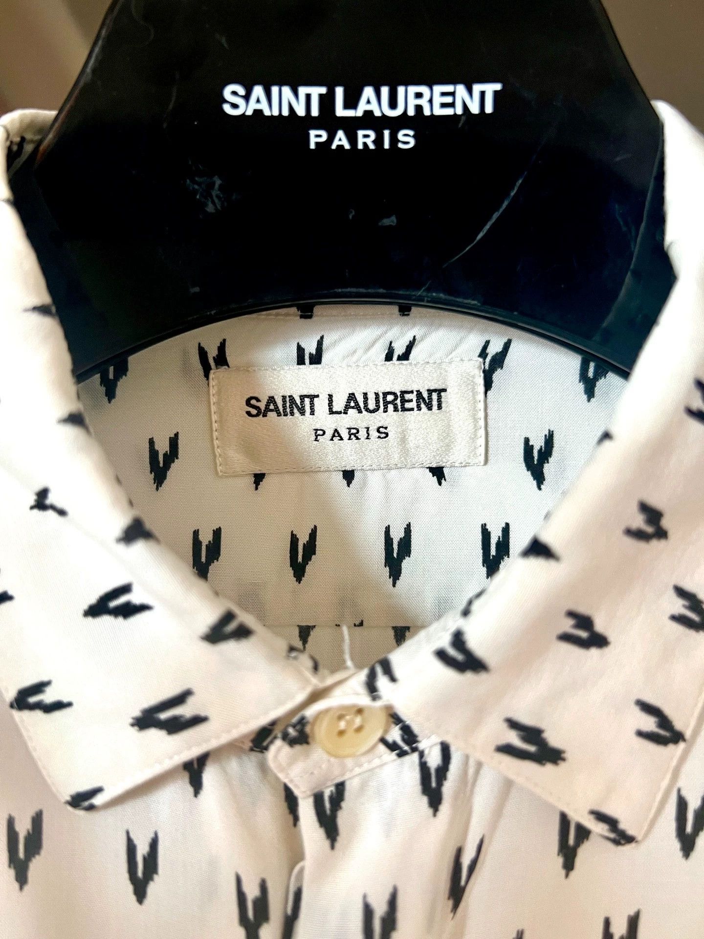 Saint Laurent Paris Saint Laurent Paris Lightning silk shirt Size US M / EU 48-50 / 2 - 3 Thumbnail