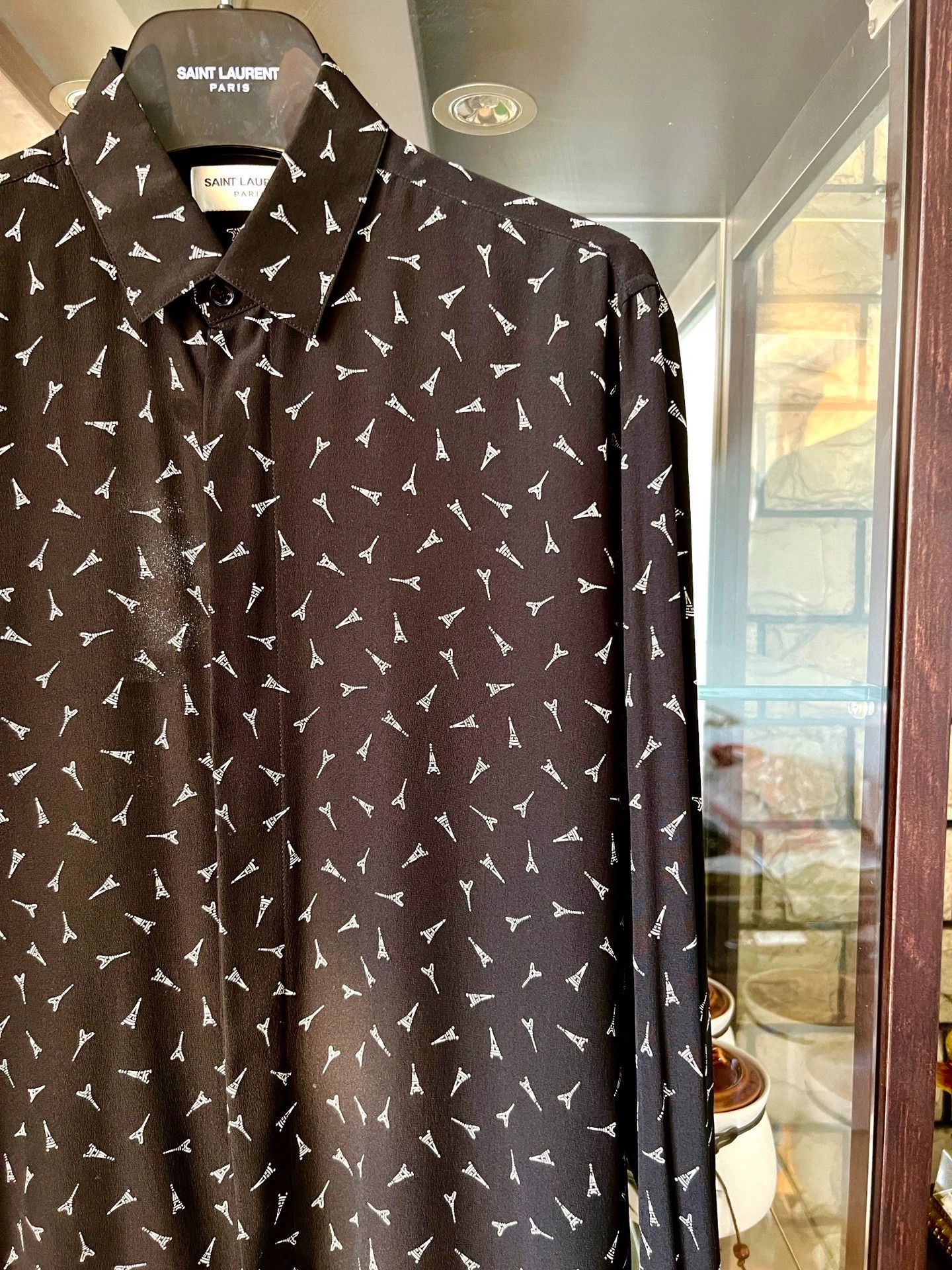 Saint Laurent Paris Saint Laurent Paris Mulberry silk shirt Size US M / EU 48-50 / 2 - 2 Thumbnail
