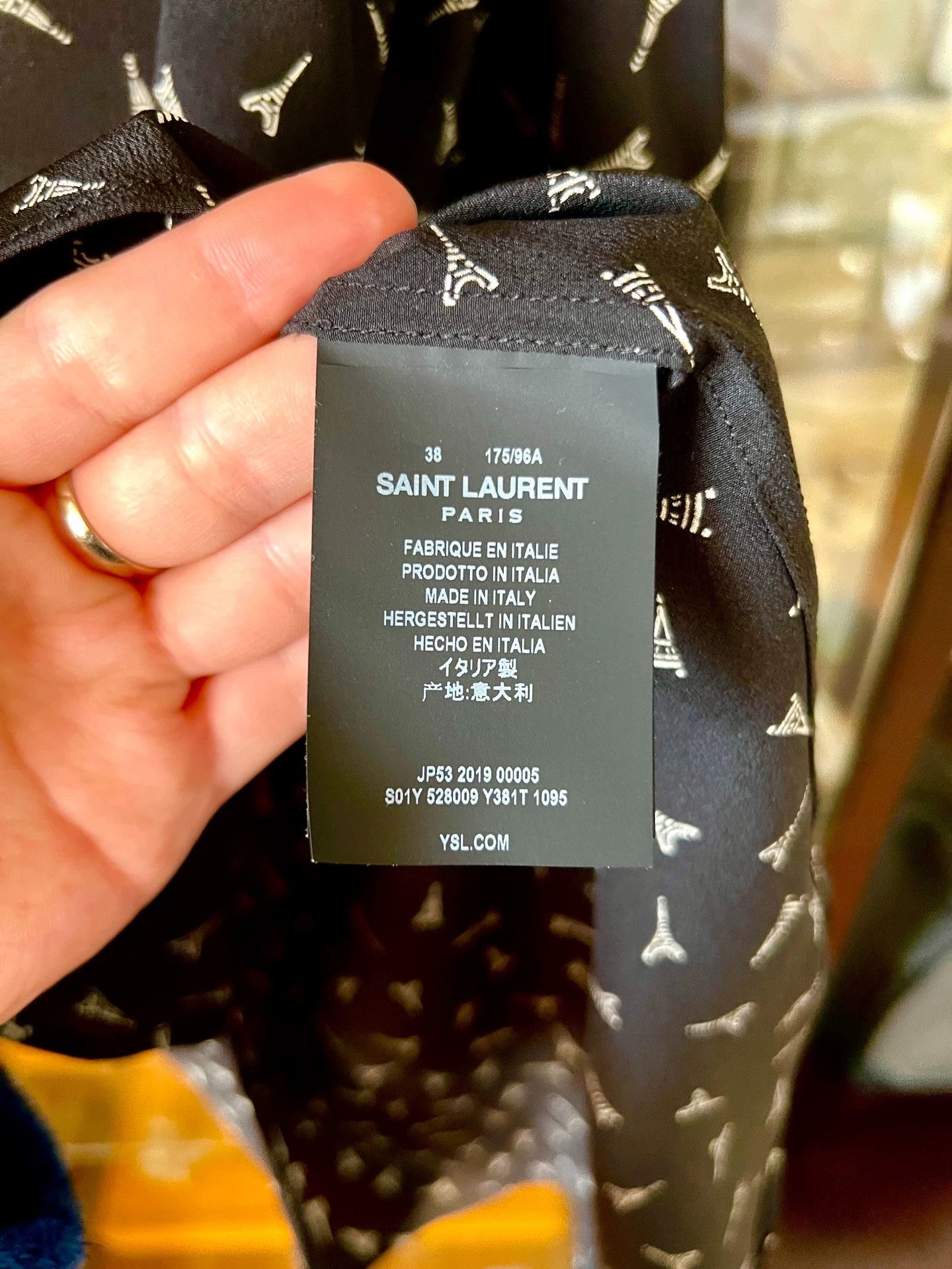 Saint Laurent Paris Saint Laurent Paris Mulberry silk shirt Size US M / EU 48-50 / 2 - 5 Thumbnail