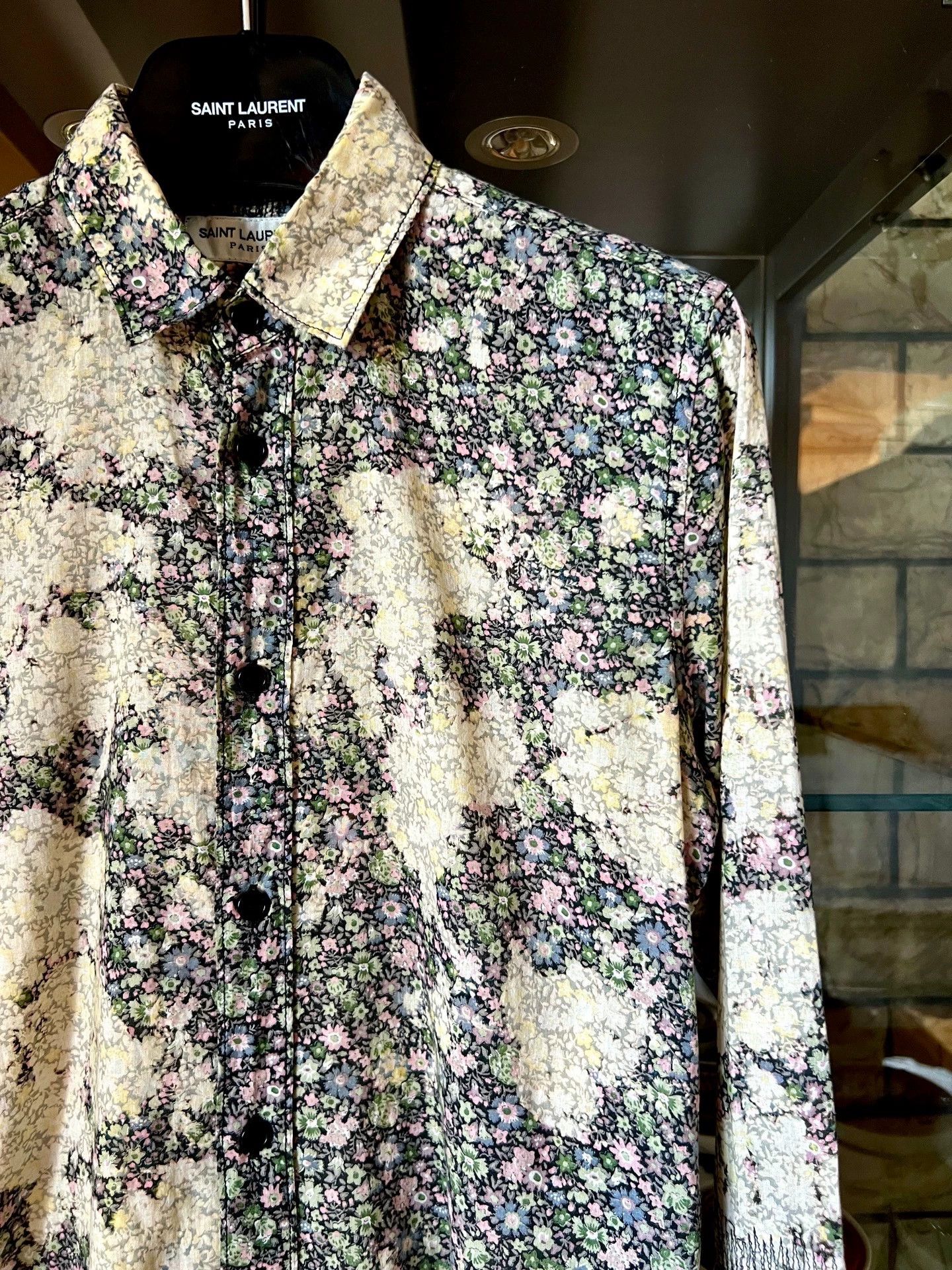 Saint Laurent Paris Saint Laurent Paris Floral fringed shirt Size US S / EU 44-46 / 1 - 2 Thumbnail