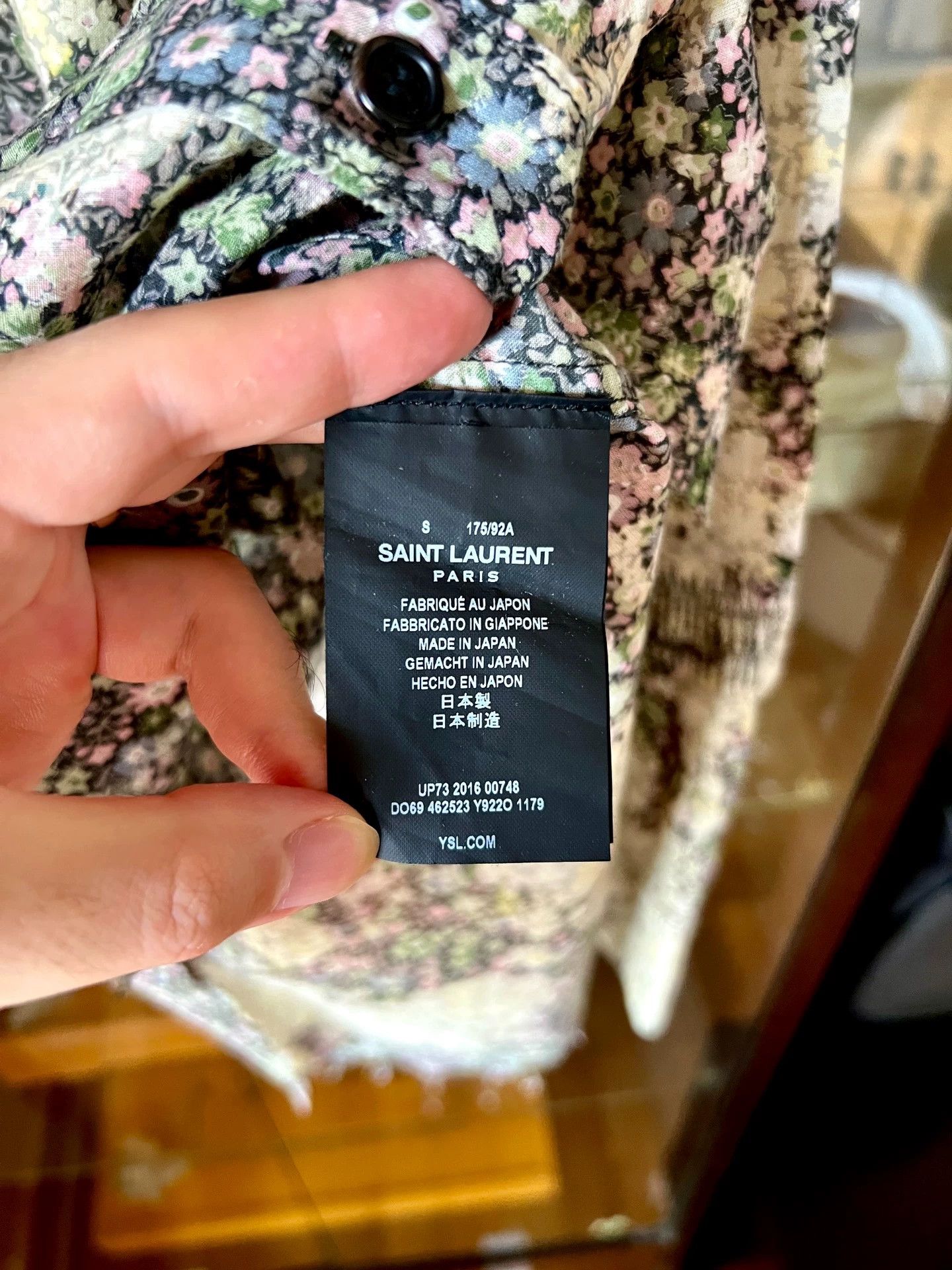 Saint Laurent Paris Saint Laurent Paris Floral fringed shirt Size US S / EU 44-46 / 1 - 6 Thumbnail