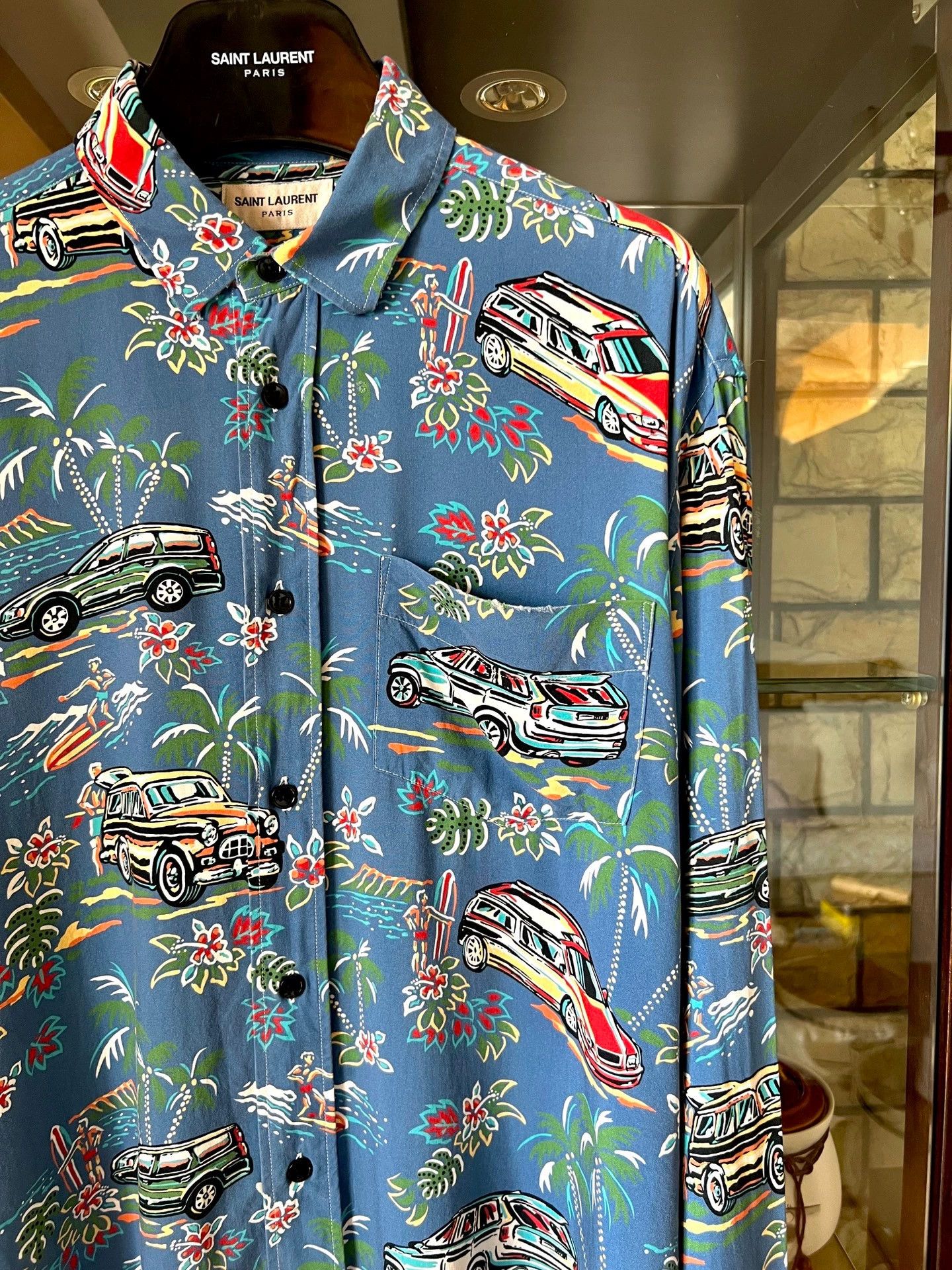 Saint Laurent Paris Saint Laurent Paris Silk shirt Size US M / EU 48-50 / 2 - 2 Thumbnail