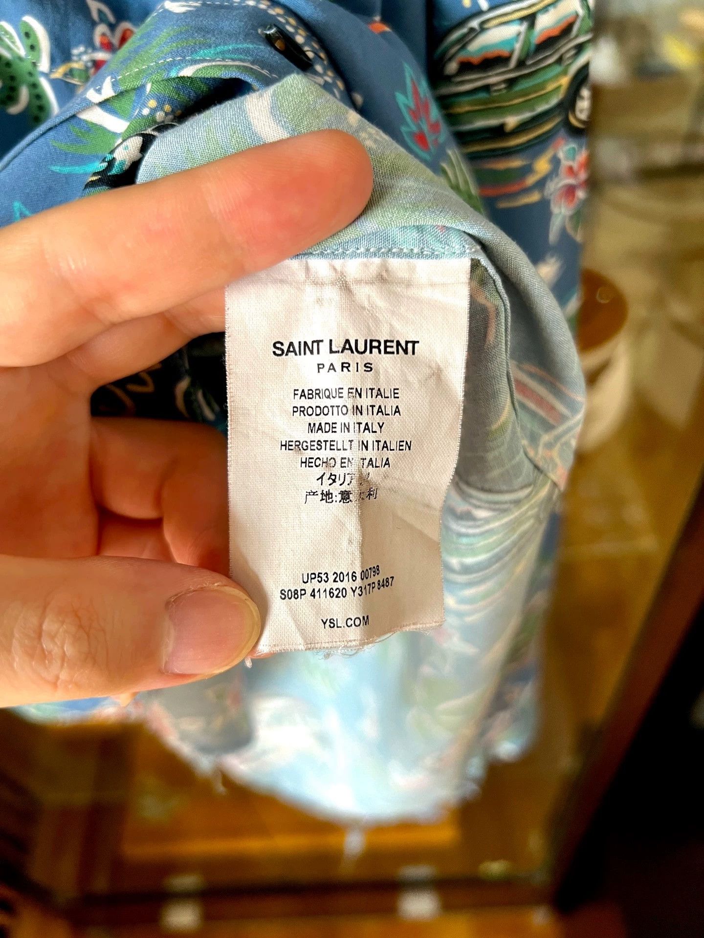 Saint Laurent Paris Saint Laurent Paris Silk shirt Size US M / EU 48-50 / 2 - 6 Thumbnail