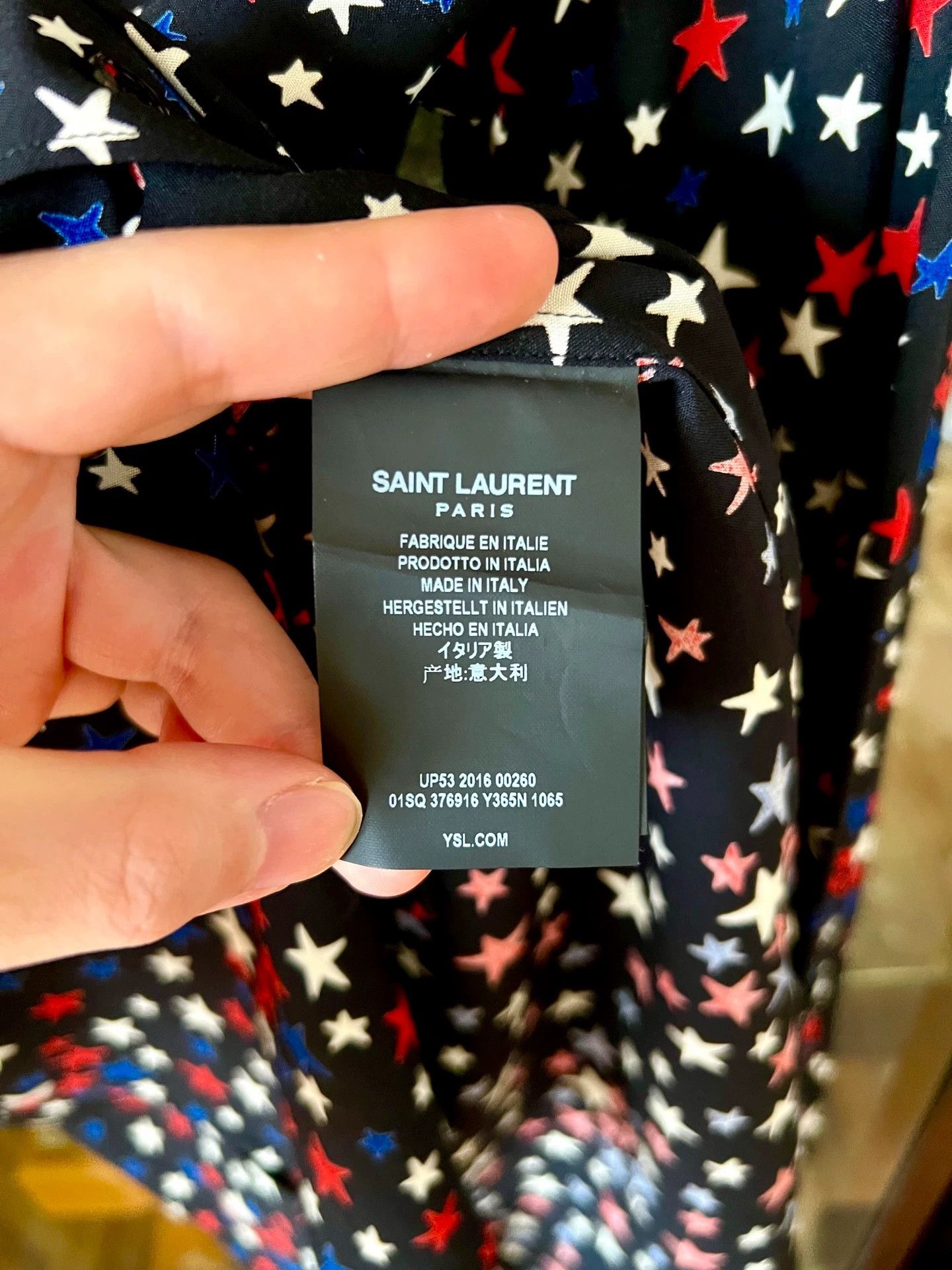 Saint Laurent Paris Saint Laurent Paris Star shirt Size US M / EU 48-50 / 2 - 6 Thumbnail