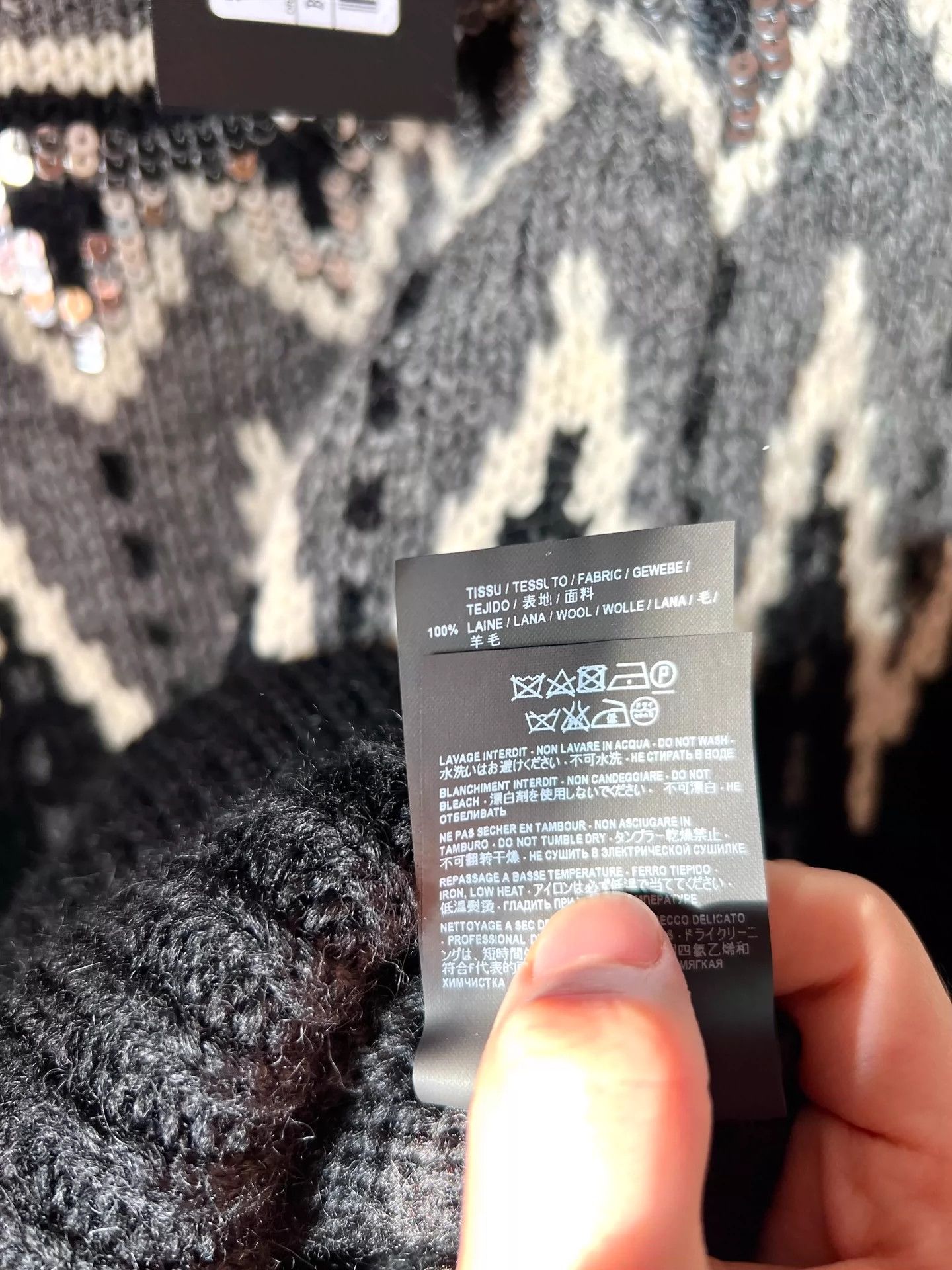 Saint Laurent Paris Saint Laurent Paris Wool sweater Size US M / EU 48-50 / 2 - 6 Thumbnail
