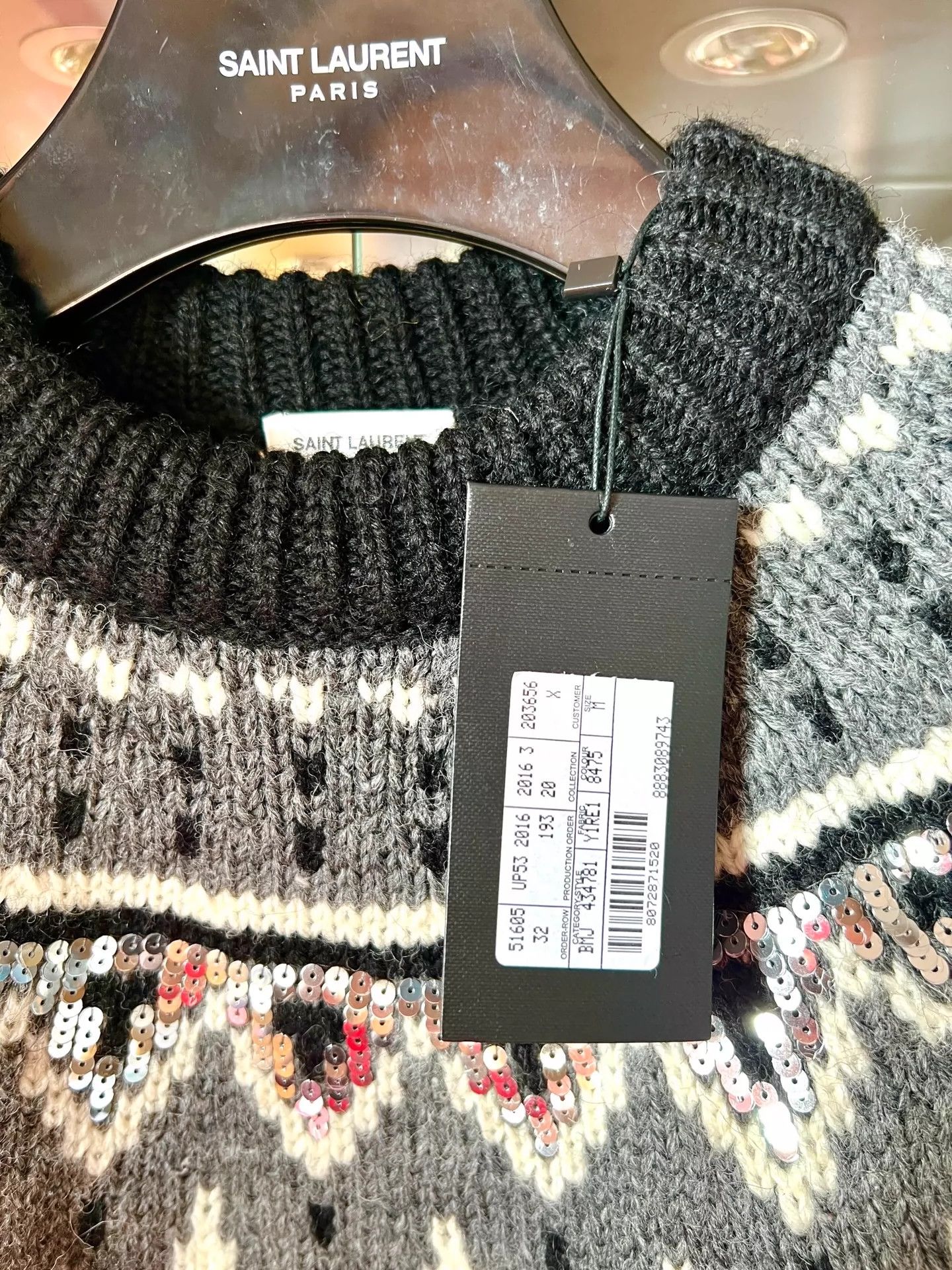Saint Laurent Paris Saint Laurent Paris Wool sweater Size US M / EU 48-50 / 2 - 3 Thumbnail