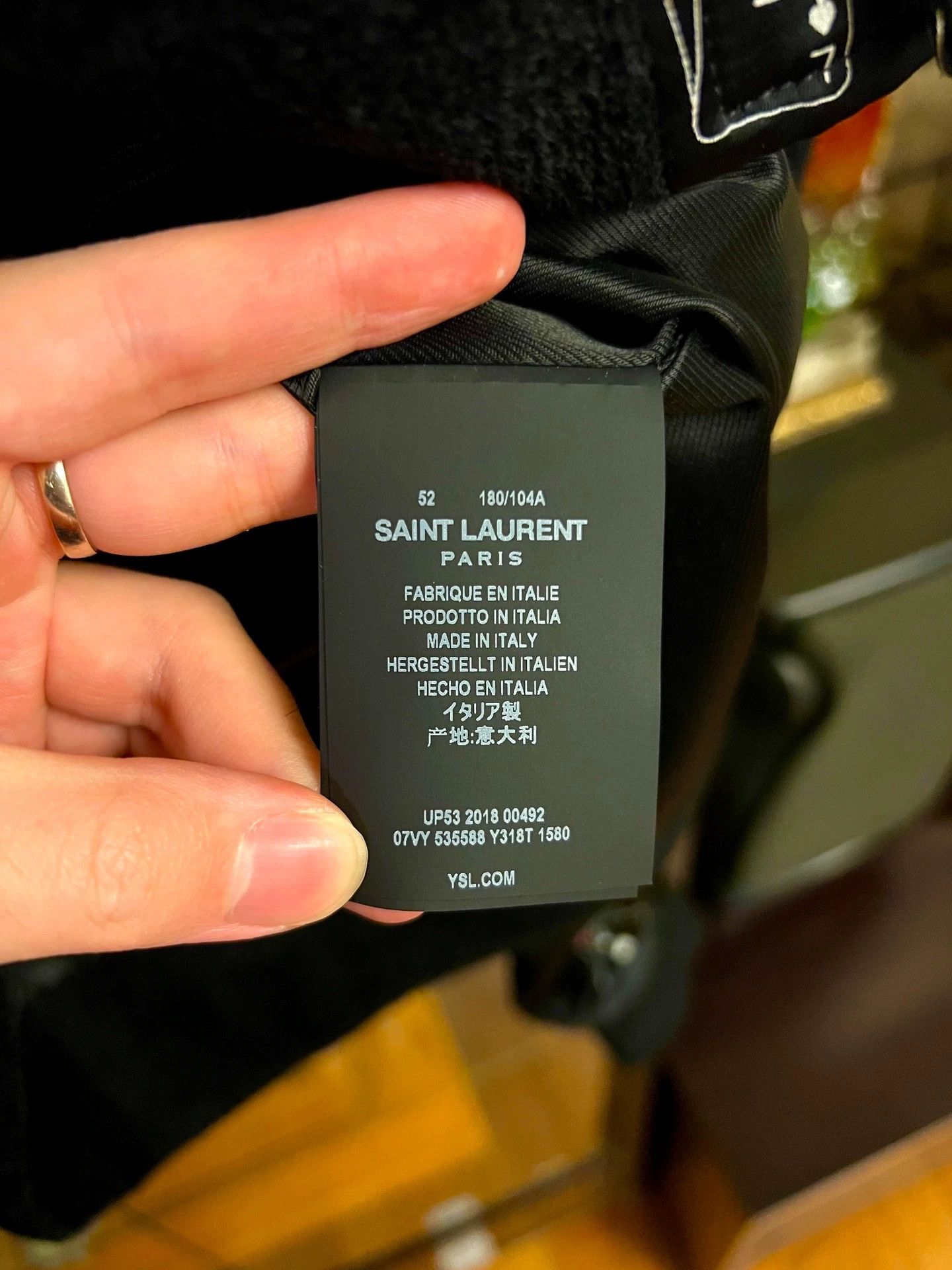 Saint Laurent Paris Saint Laurent Paris Poker card jacket Size US XL / EU 56 / 4 - 5 Thumbnail