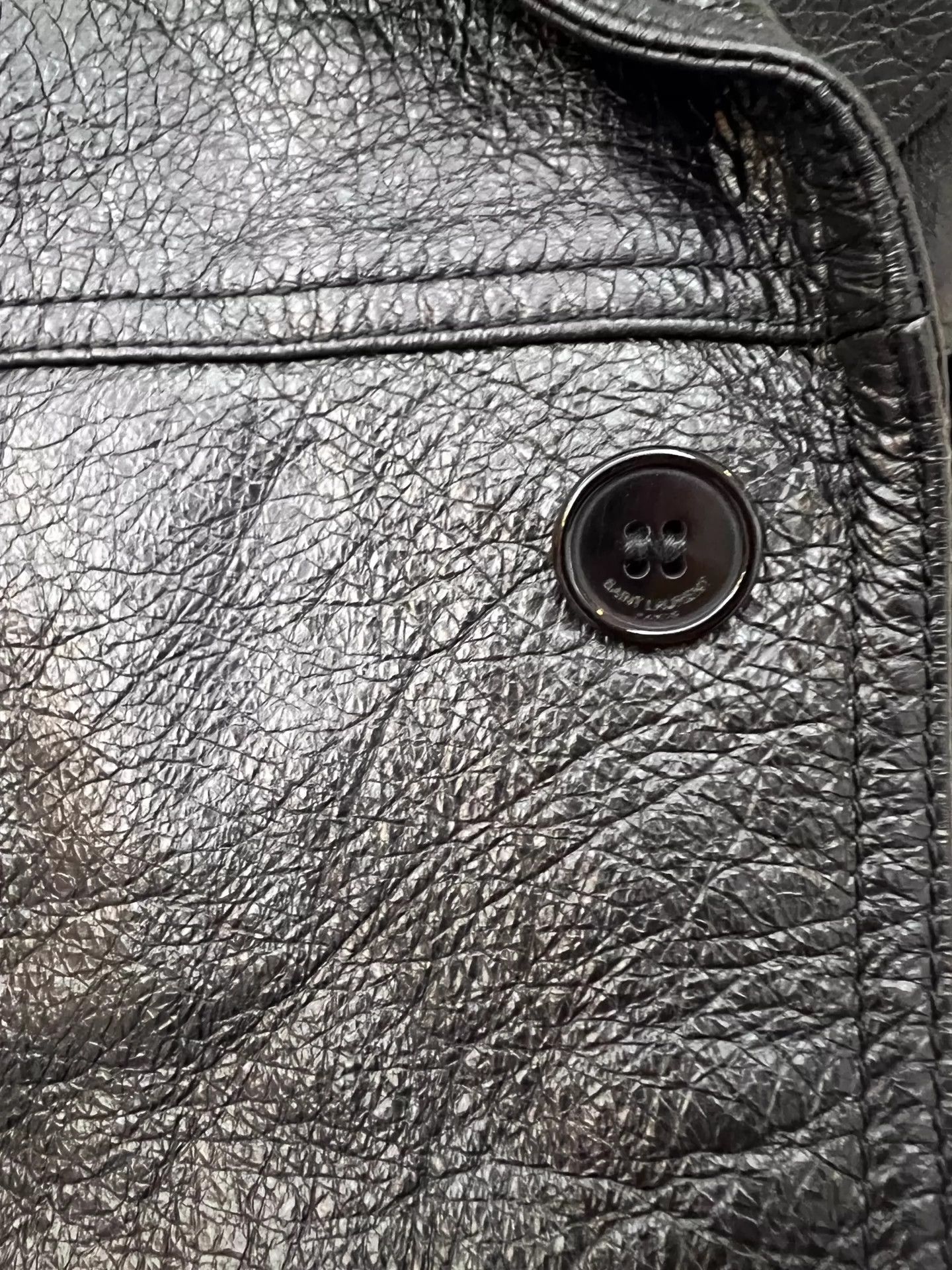 Saint Laurent Paris Saint Laurent Paris Classic leather jacket Size US L / EU 52-54 / 3 - 6 Thumbnail