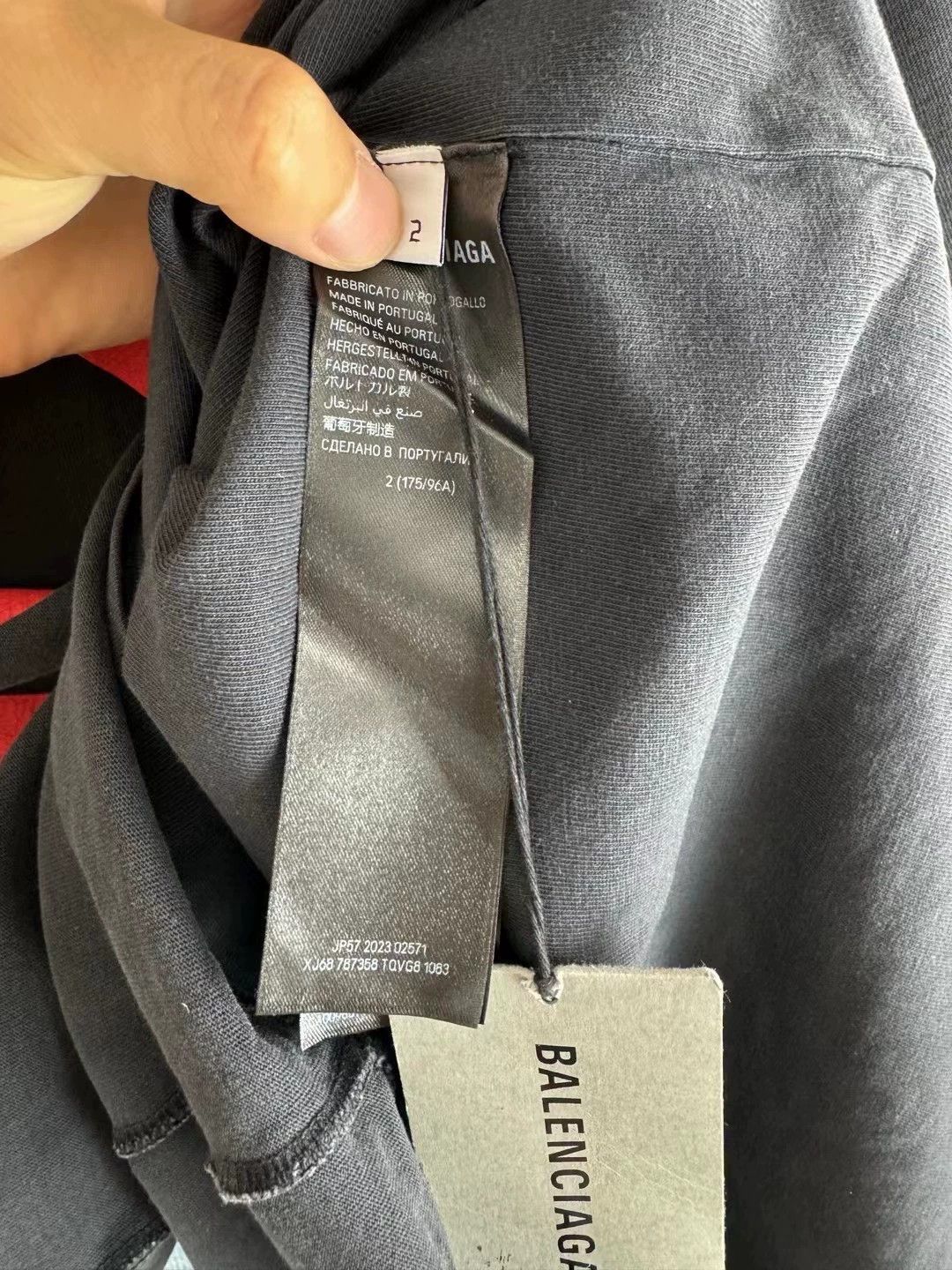 Balenciaga Balenciaga BFRND Black prohibits bands from wearing short sleeves in reverse Size US M / EU 48-50 / 2 - 5 Thumbnail