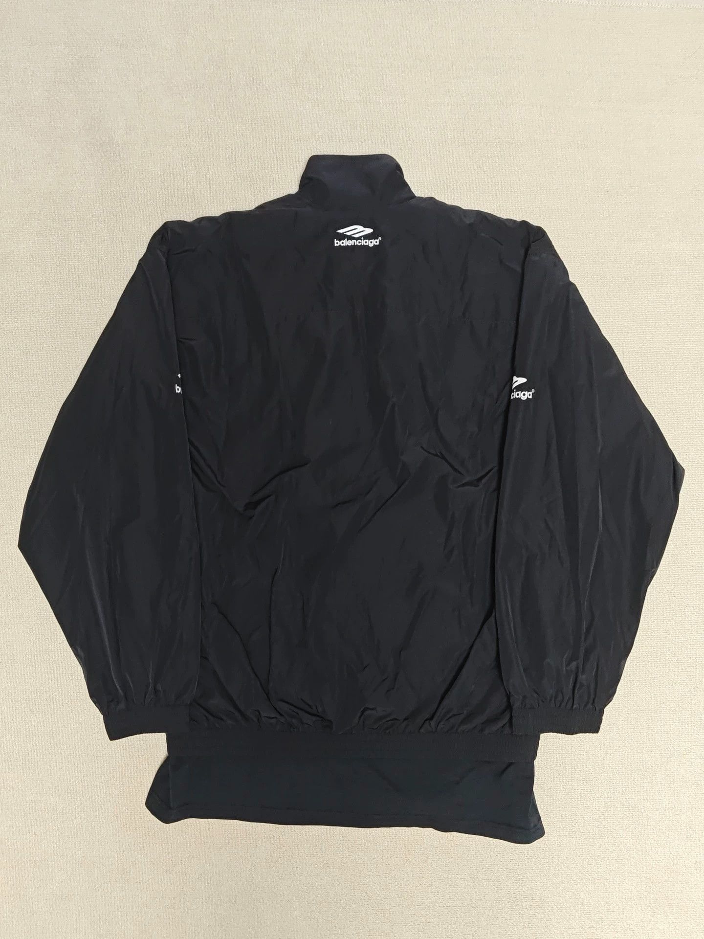 Balenciaga Balenciaga 23Fall 3B 2 in 1 Poplin Splicing Embroidered Two Piece Long Sleeve Jacket Grailed