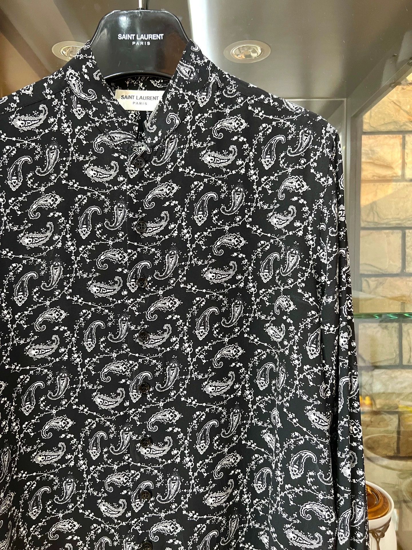 Saint Laurent Paris Saint Laurent Paris Cashew flower shirt Size US M / EU 48-50 / 2 - 2 Thumbnail