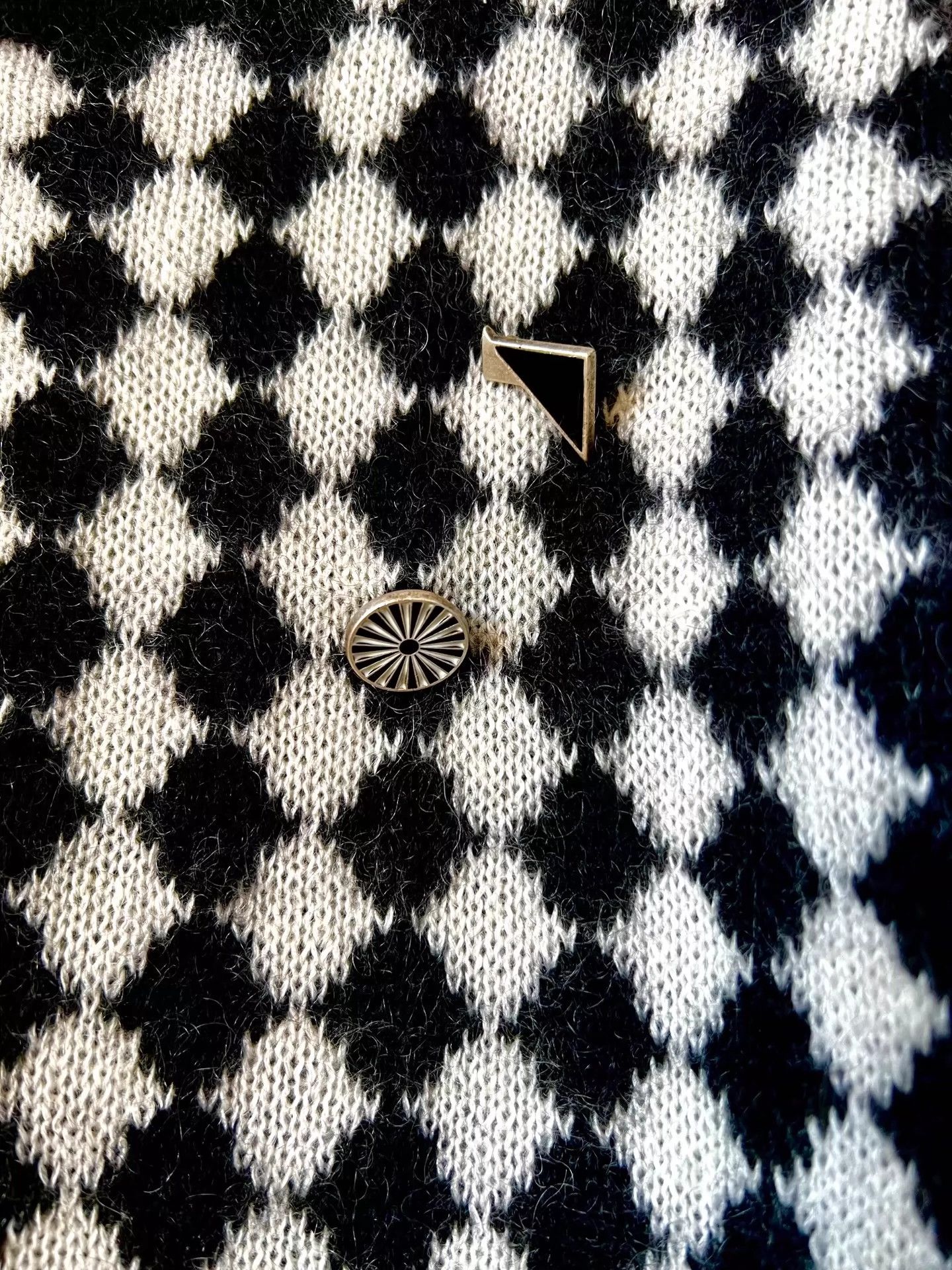 Saint Laurent Paris Saint Laurent Paris Leng grid high neck sweater Size US XL / EU 56 / 4 - 5 Thumbnail
