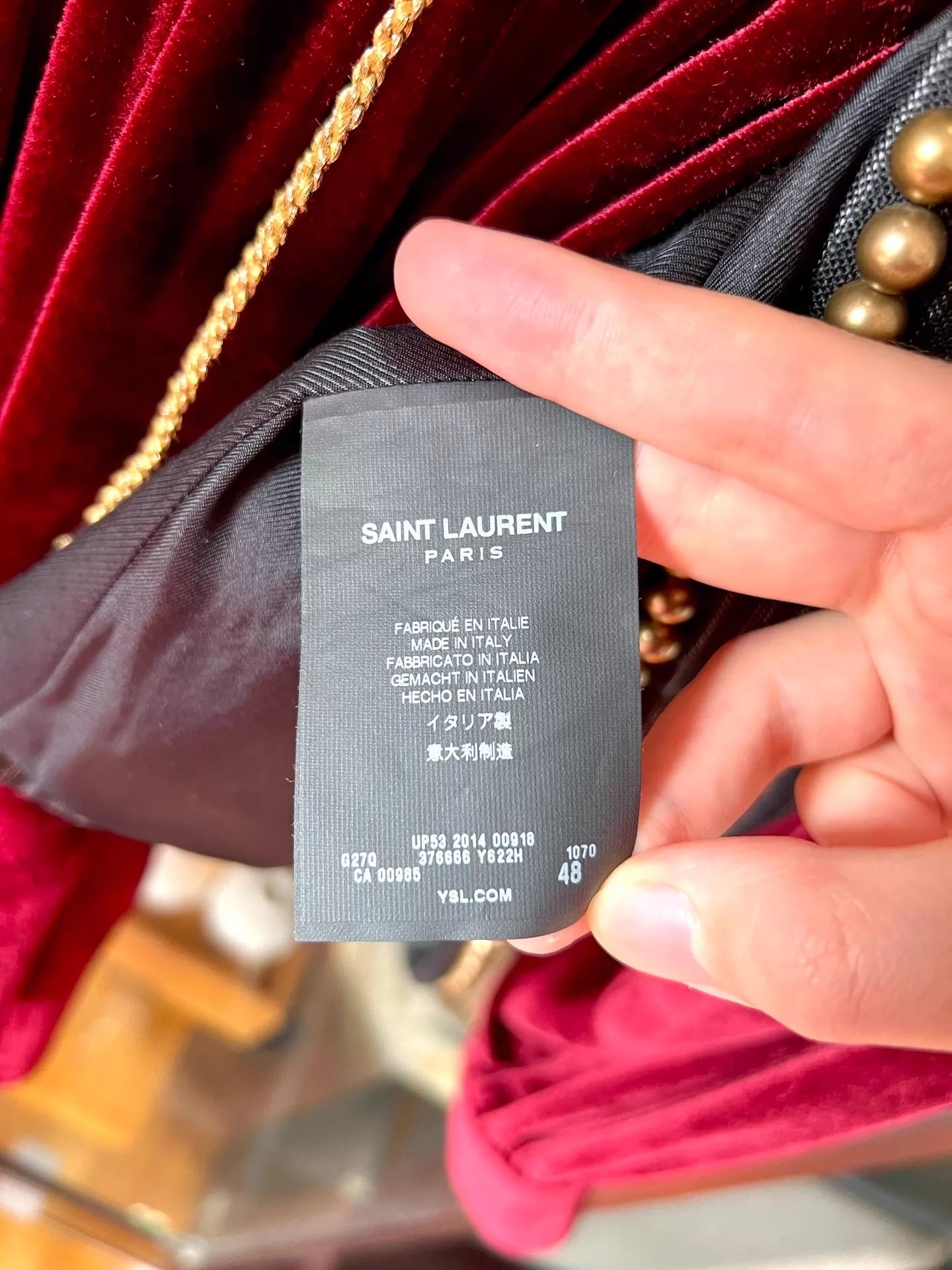 Saint Laurent Paris Saint Laurent Paris Copper bead vest Size US M / EU 48-50 / 2 - 5 Thumbnail