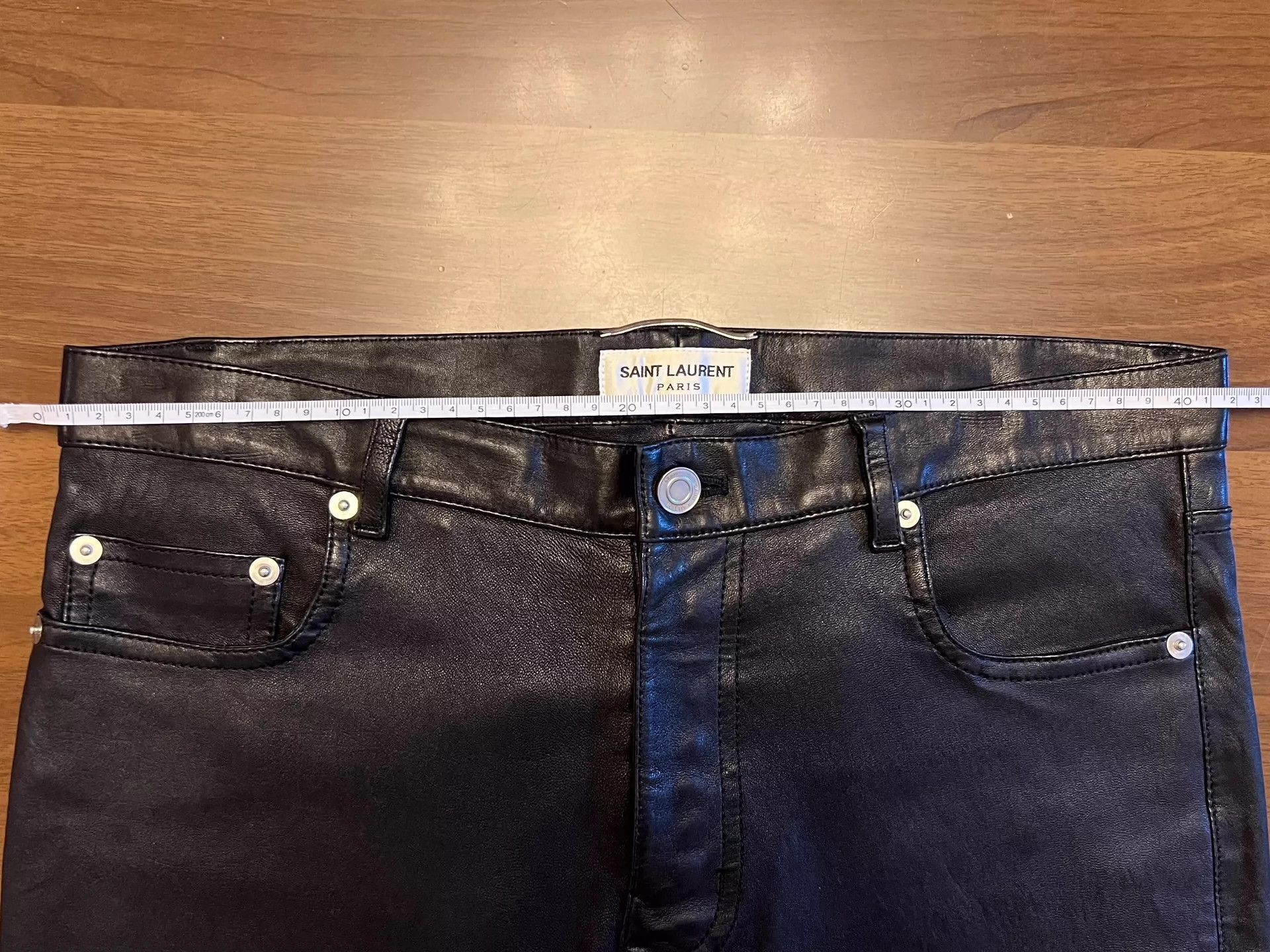 Saint Laurent Paris Saint Laurent Paris Lambskin leather pants Size US 44 / EU 60 - 7 Thumbnail