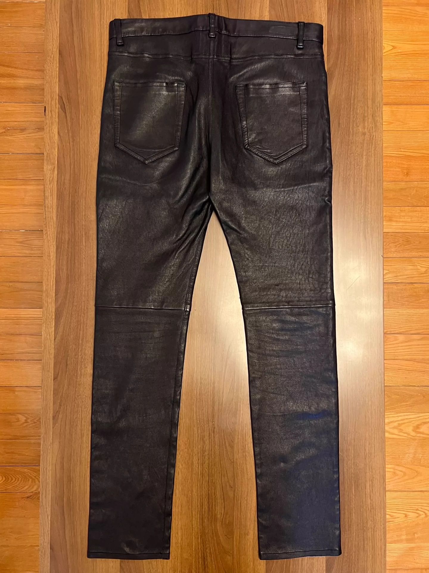 Saint Laurent Paris Saint Laurent Paris Lambskin leather pants Size US 44 / EU 60 - 4 Thumbnail
