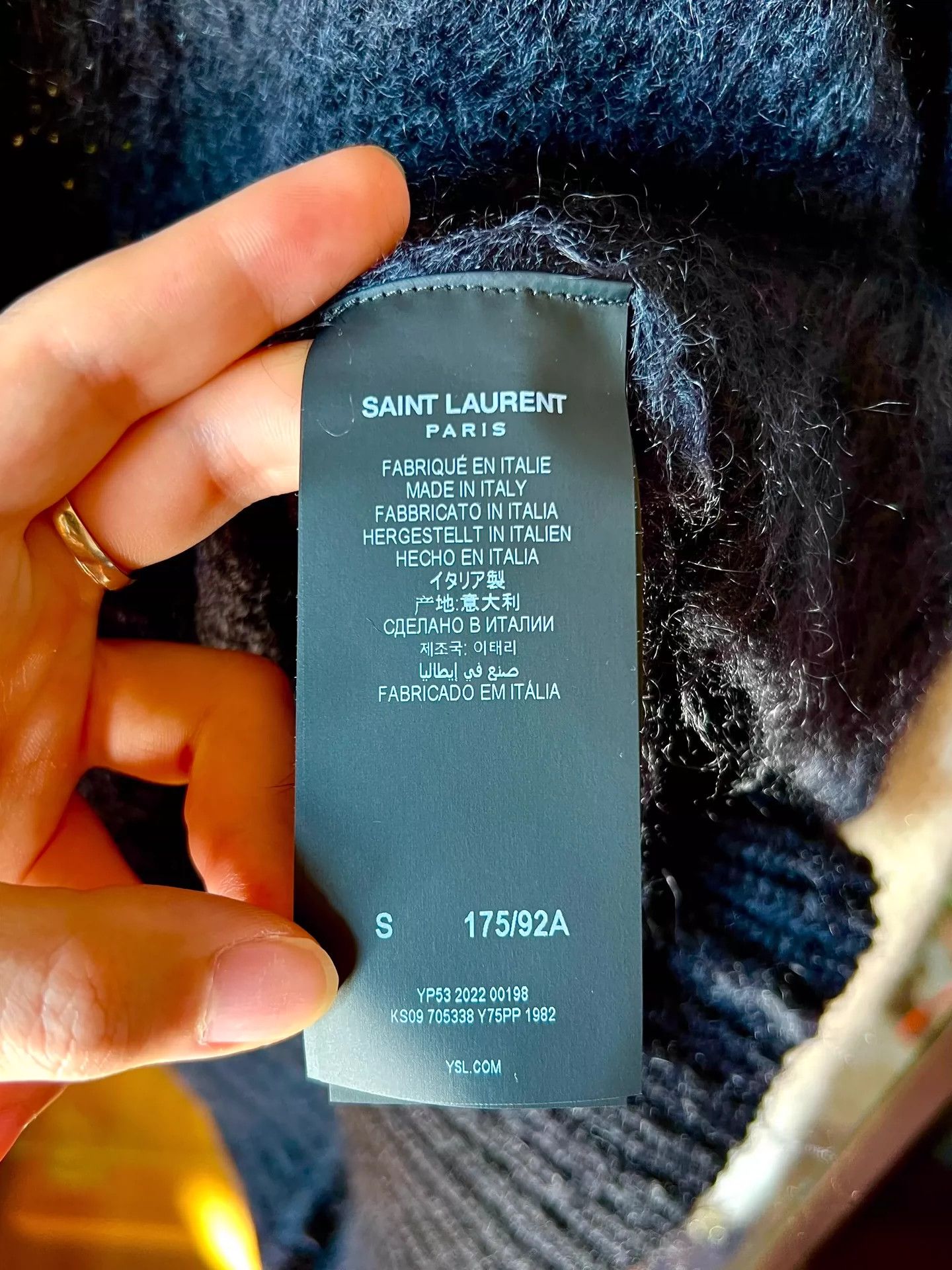 Saint Laurent Paris Saint Laurent Paris Mohair sweater Size US S / EU 44-46 / 1 - 4 Thumbnail