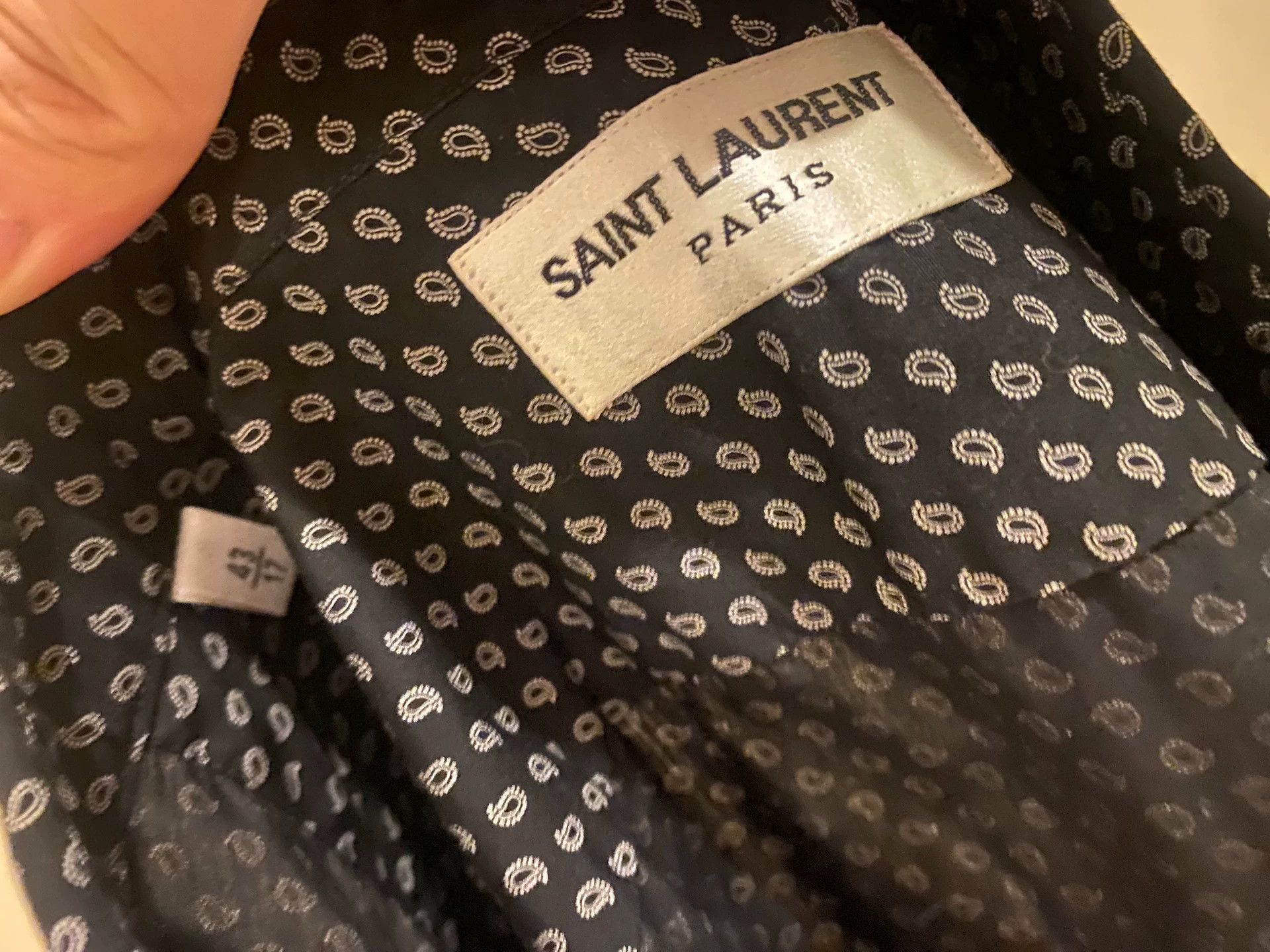 Saint Laurent Paris Saint Laurent Paris Cashew flower shirt Size US M / EU 48-50 / 2 - 3 Thumbnail