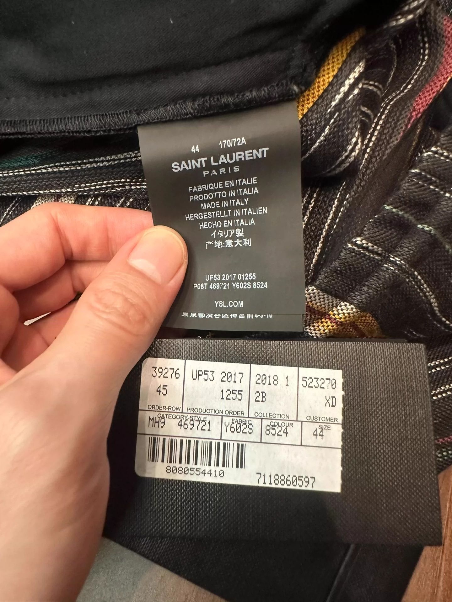 Saint Laurent Paris Saint Laurent Paris Striped casual pants Size US 44 / EU 60 - 6 Thumbnail