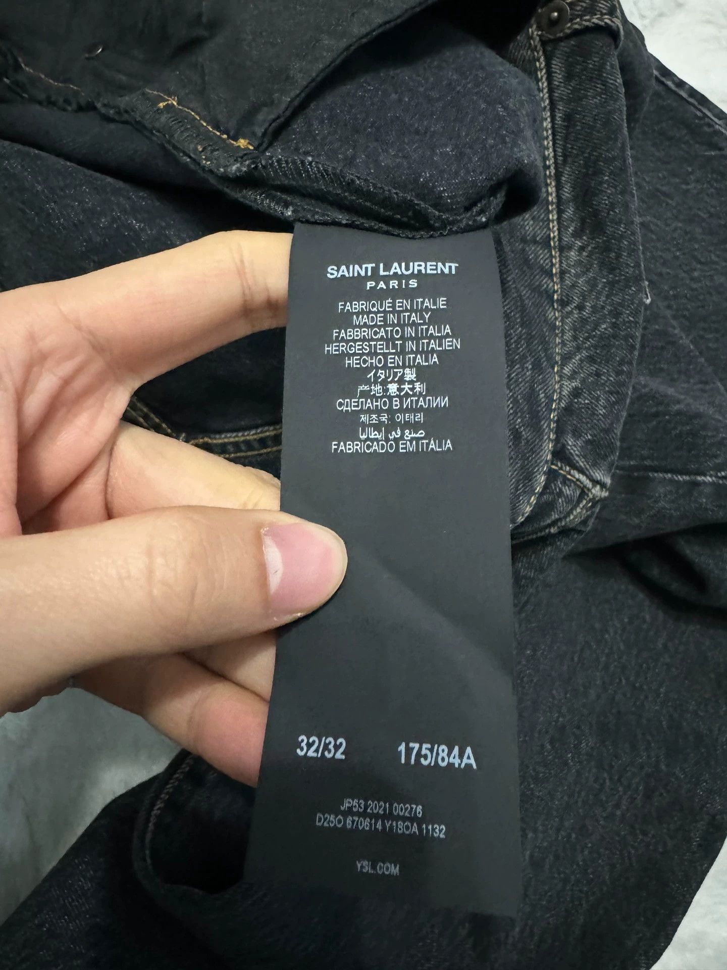 Saint Laurent Paris Saint Laurent Paris Slim fit straight leg jeans Size US 31 - 4 Thumbnail