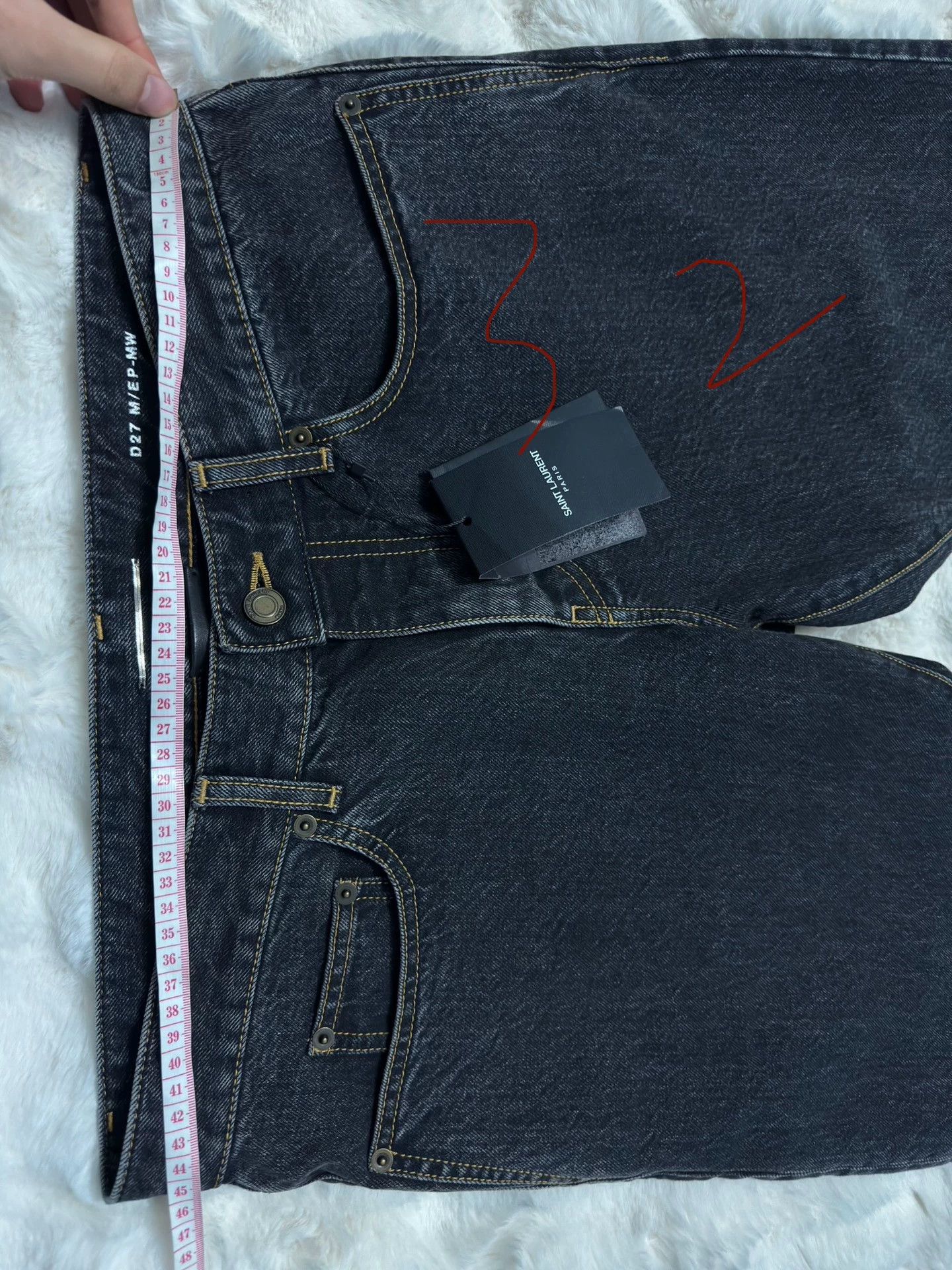 Saint Laurent Paris Saint Laurent Paris Slim fit straight leg jeans Size US 31 - 6 Thumbnail