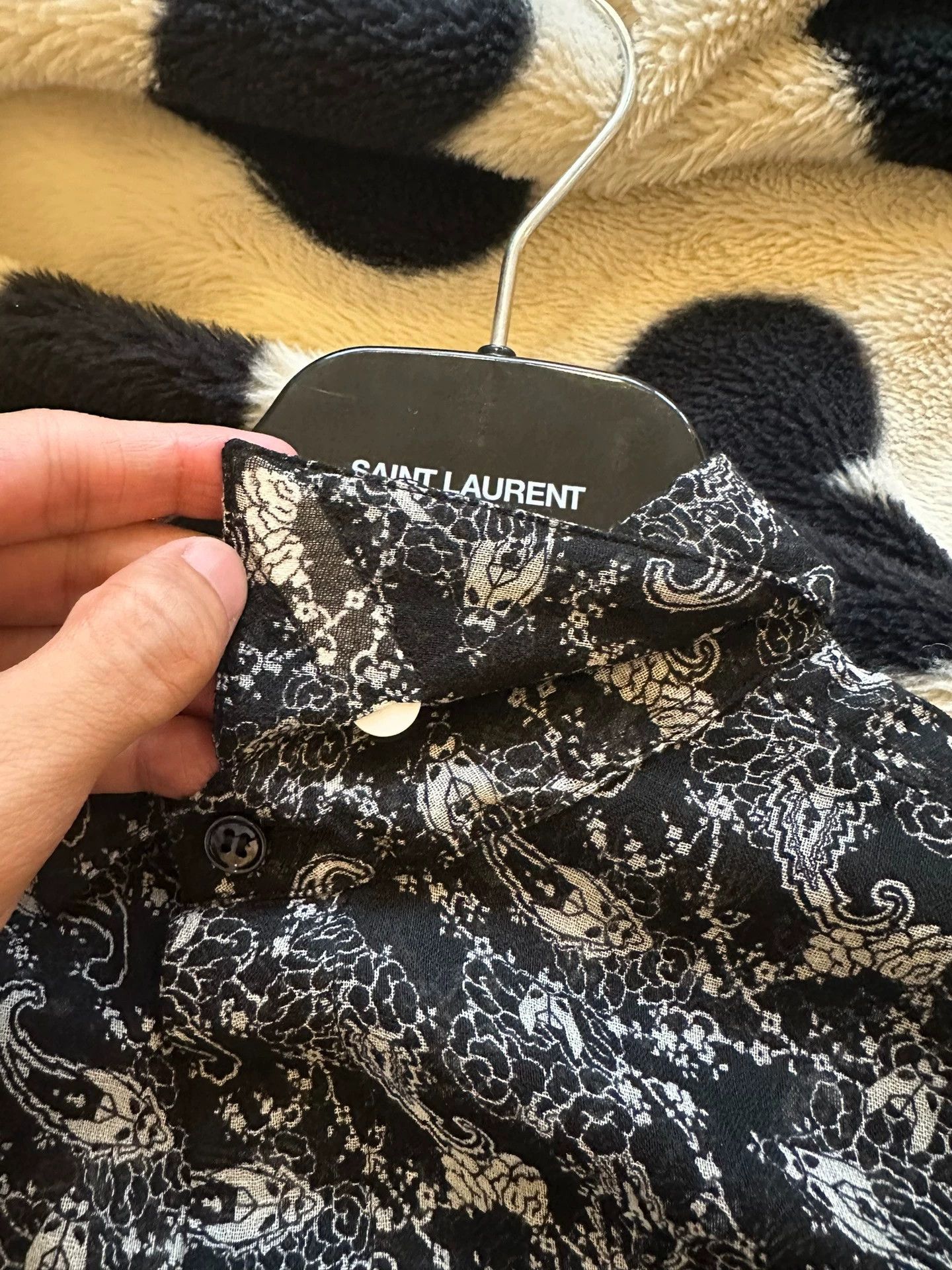 Saint Laurent Paris Saint Laurent Paris Paisley shirt Size US L / EU 52-54 / 3 - 6 Thumbnail