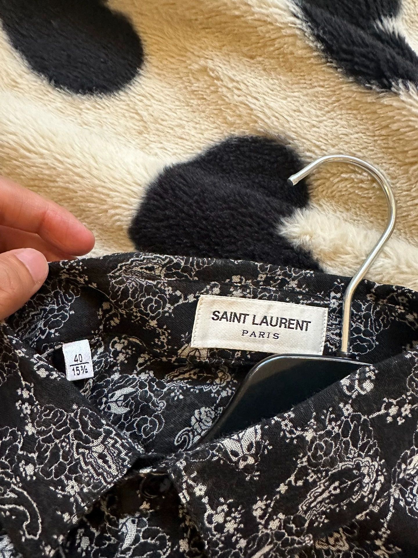 Saint Laurent Paris Saint Laurent Paris Paisley shirt Size US L / EU 52-54 / 3 - 5 Thumbnail