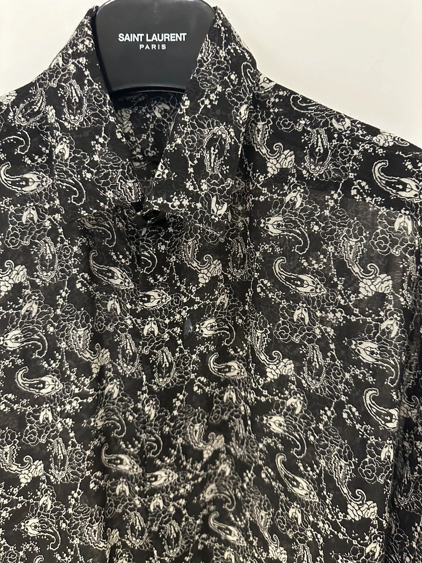 Saint Laurent Paris Saint Laurent Paris Paisley shirt Size US L / EU 52-54 / 3 - 4 Thumbnail