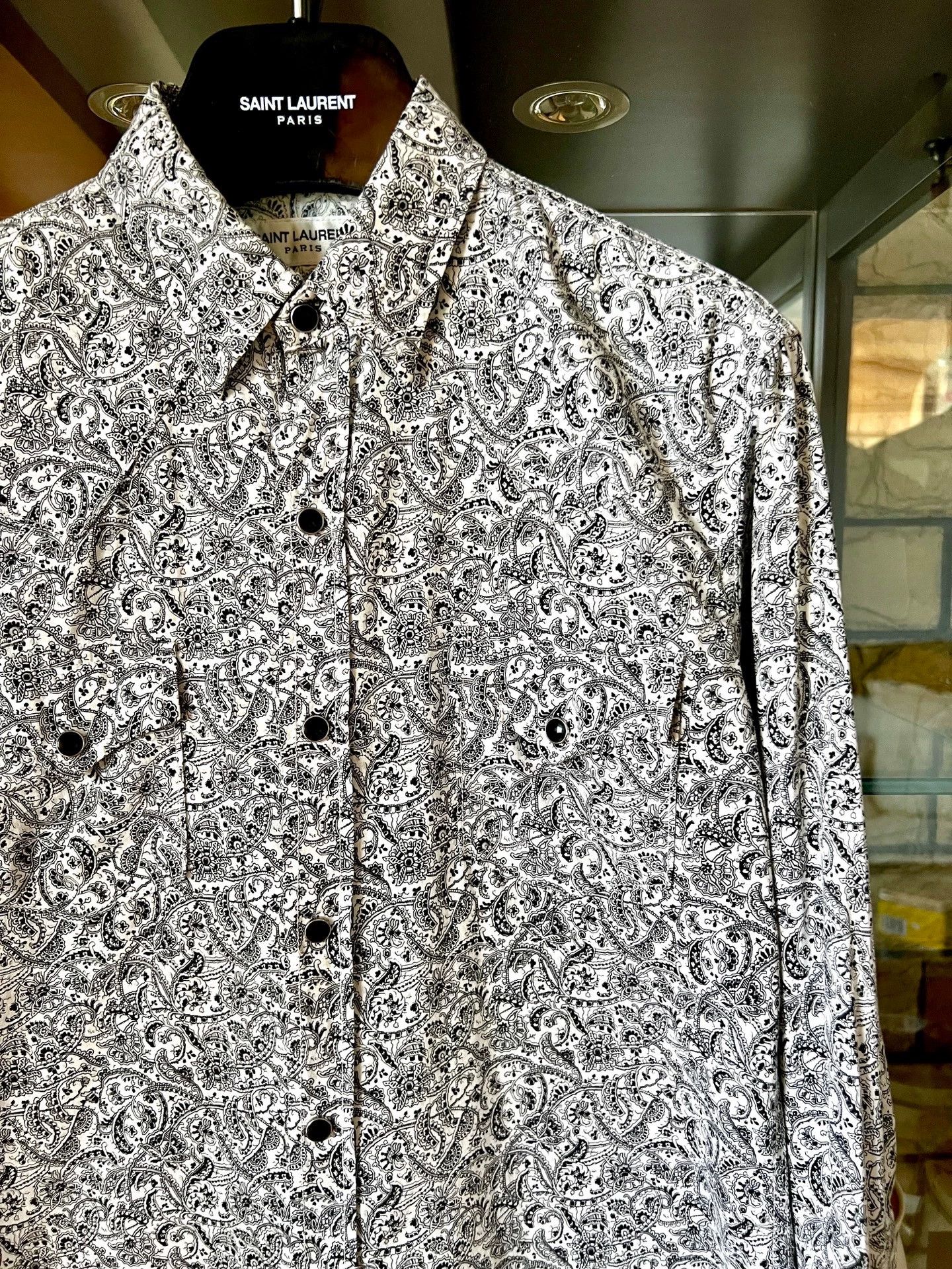 Saint Laurent Paris Saint Laurent Paris Cat's Eye Button Shirt Size US S / EU 44-46 / 1 - 2 Thumbnail
